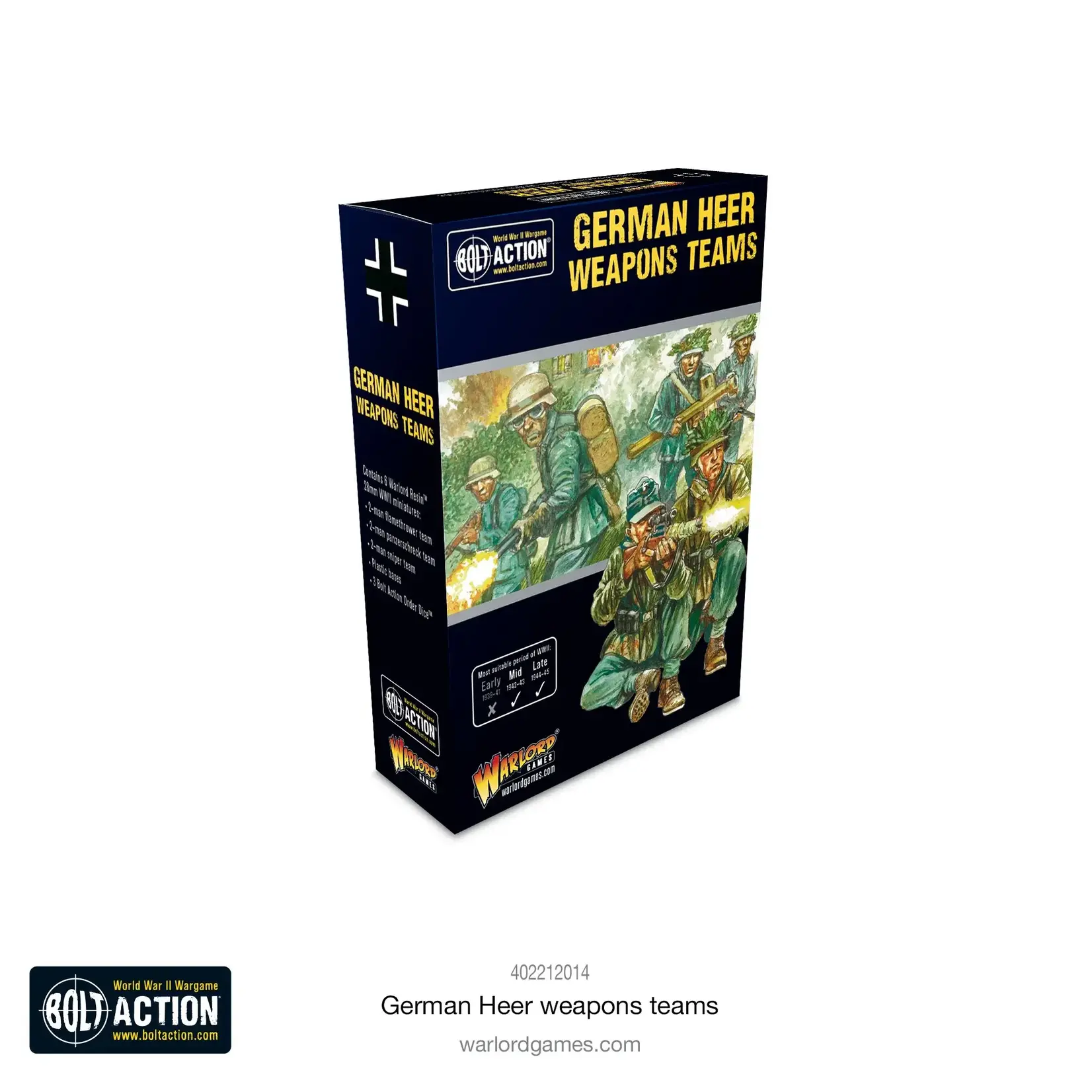 Warlord Games German Heer Weapons Teams - Bolt Action