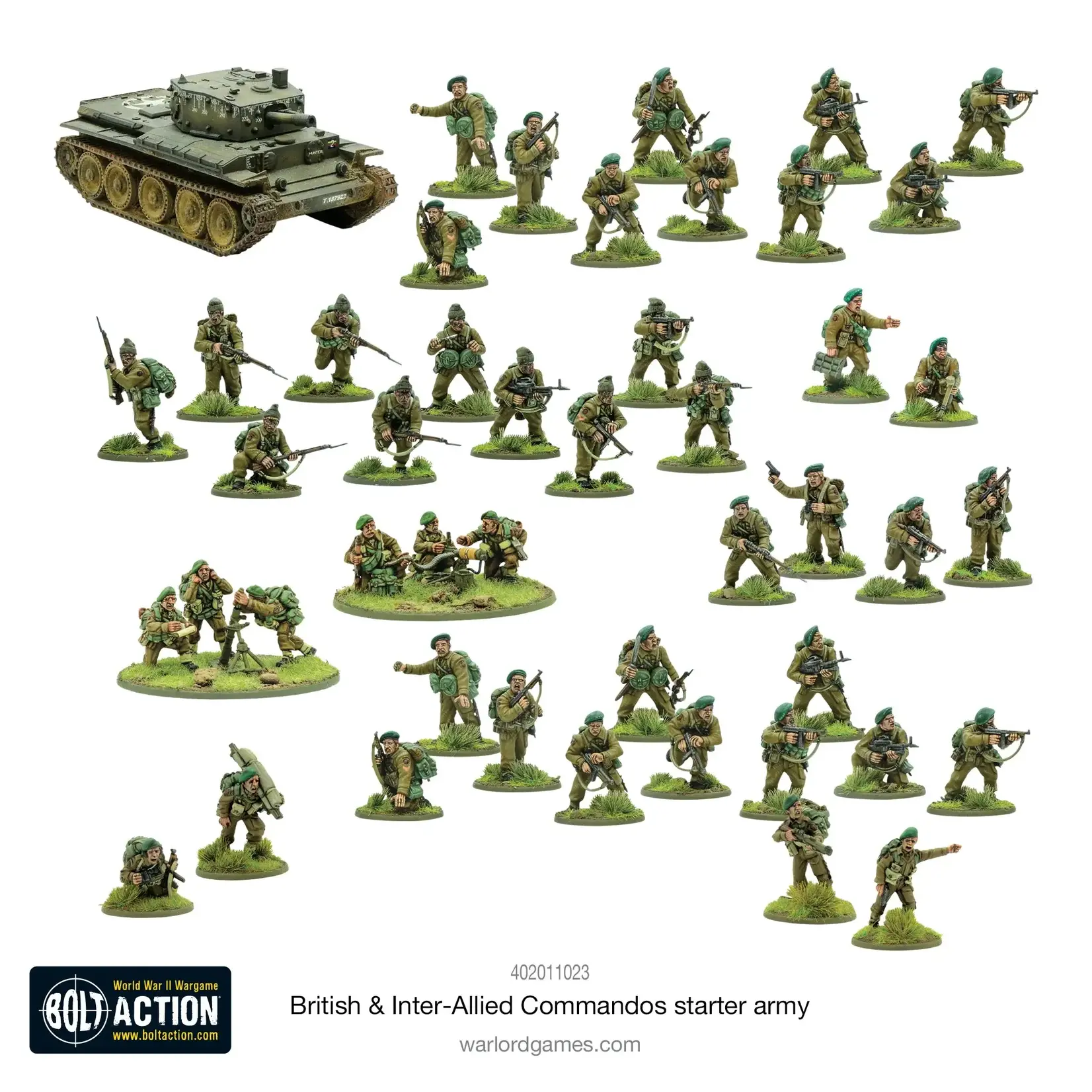 Warlord Games British & Inter-Allied Commandos Starter Army - Bolt Action