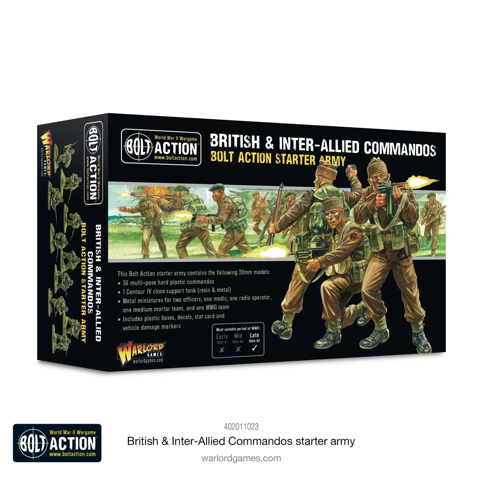 Warlord Games British & Inter-Allied Commandos Starter Army - Bolt Action