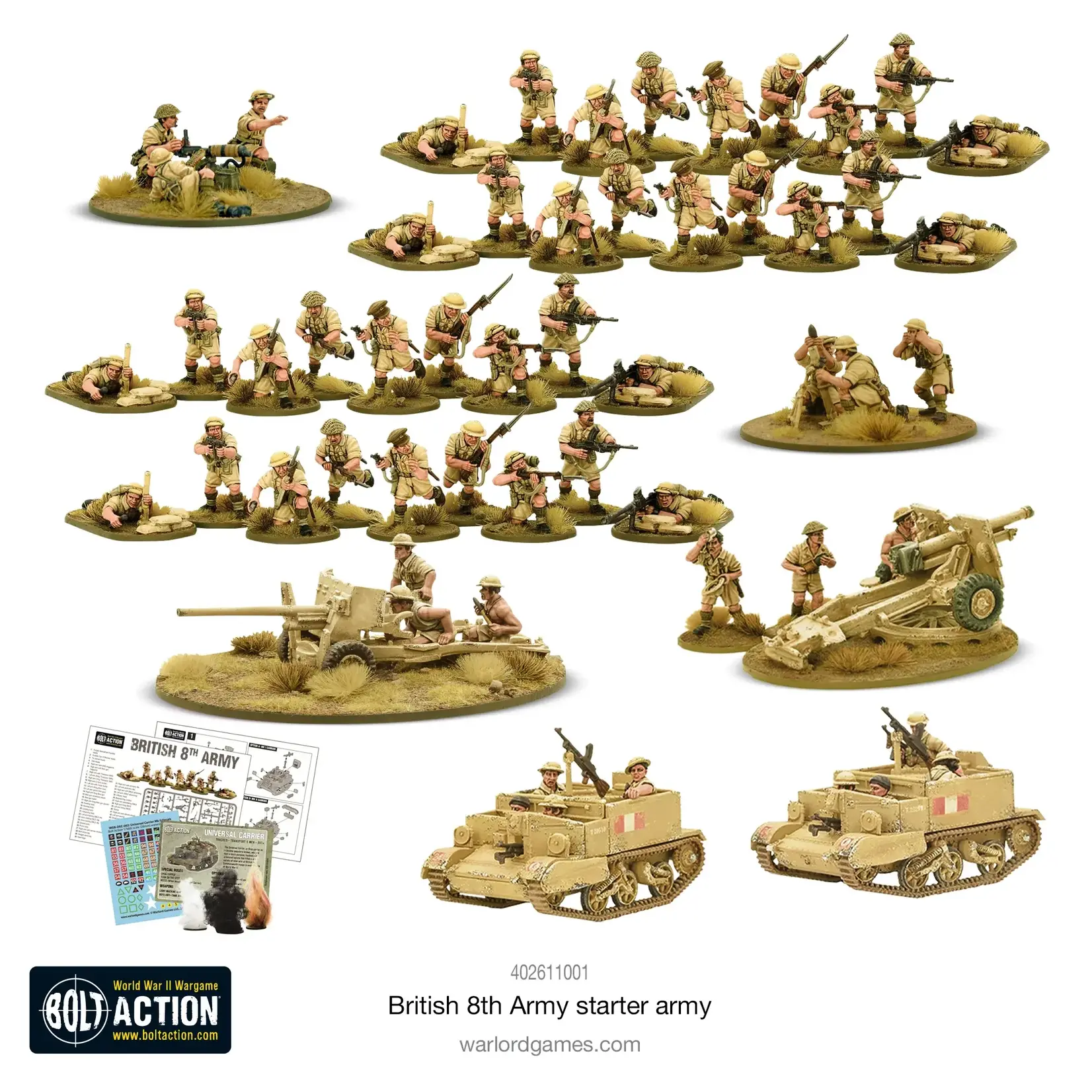 Warlord Games British 8th Army Starter Army - Bolt Action