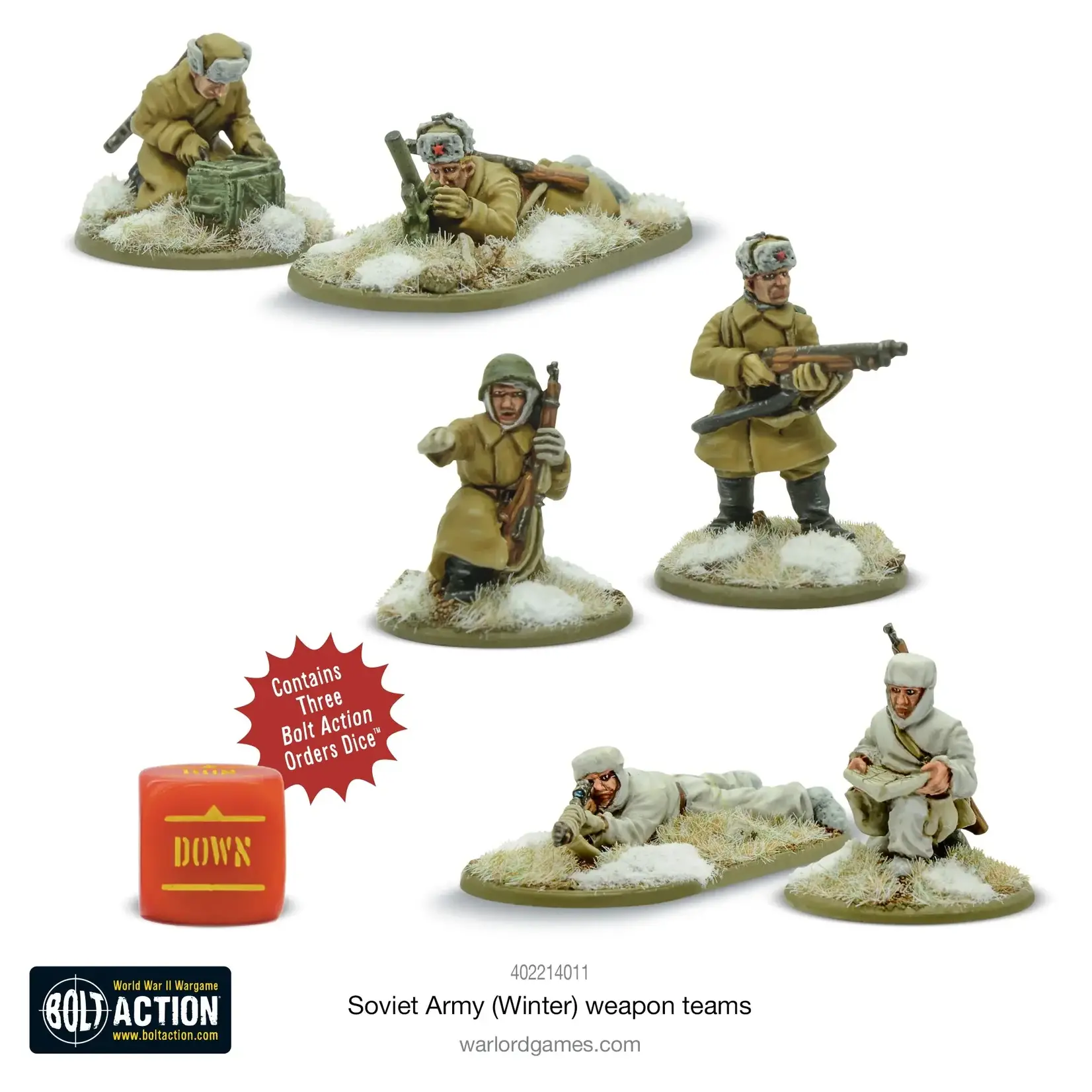 Warlord Games Soviet Army (Winter) Weapons Teams - Bolt Action