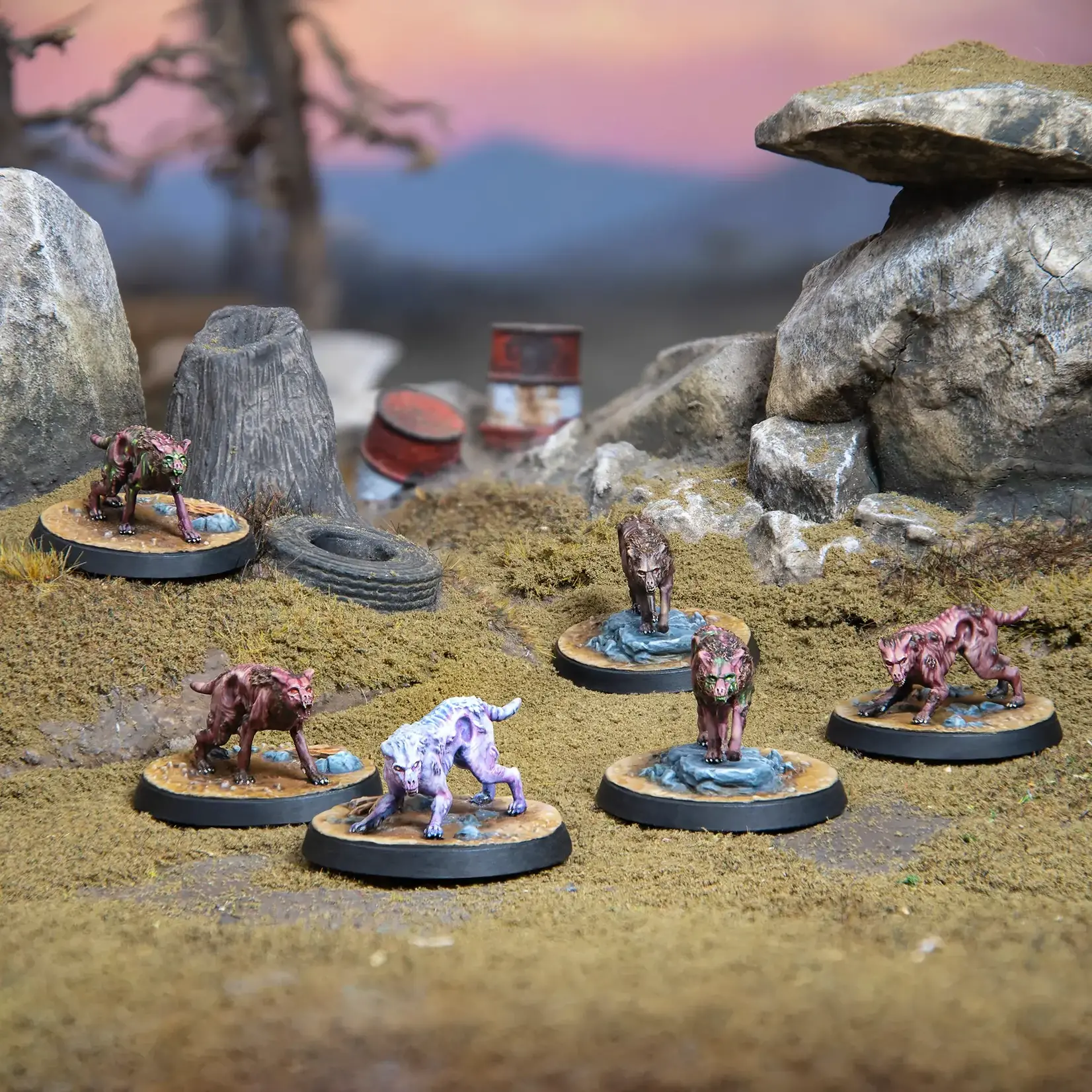Modiphius Mongrel Scavenging Pack - Creatures - Fallout: Wasteland Warfare