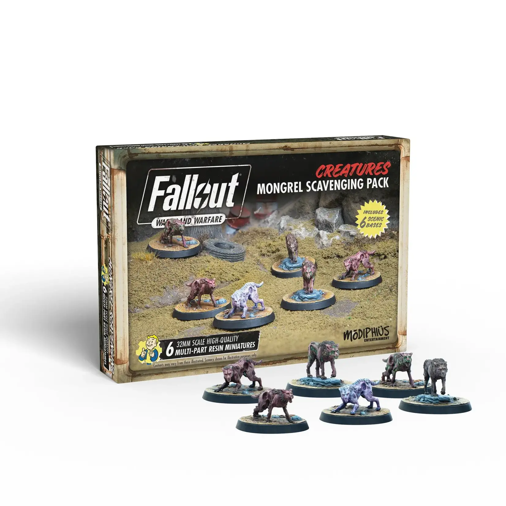 Modiphius Mongrel Scavenging Pack - Creatures - Fallout: Wasteland Warfare