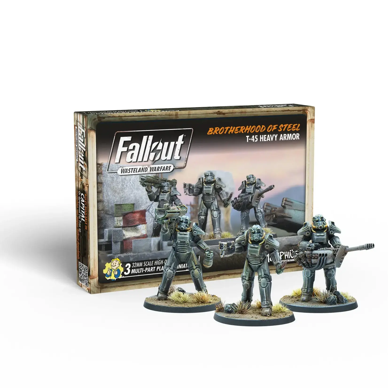 Modiphius Heavy Armor (T45) - Brotherhood of Steel - Fallout: Wasteland Warfare