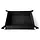 Fold Up Velvet Dice Tray w/PU Leather Backing: 10 x 10, Black