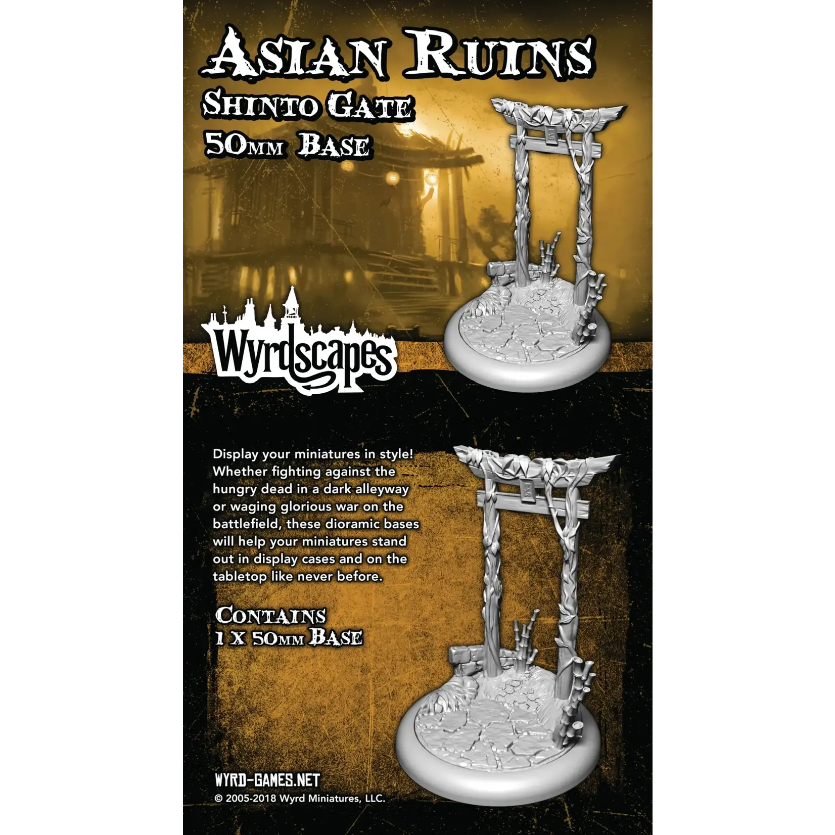 Wyrd Games Asian Ruins Shinto Gate 50 mm Base - Wyrdscapes