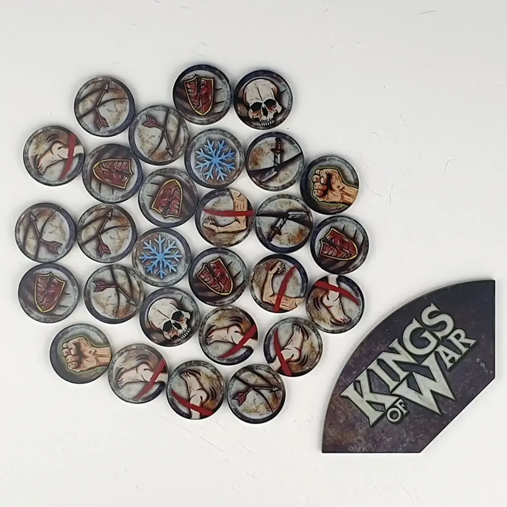 Mantic Arc Template & Game Token Set - Kings of War