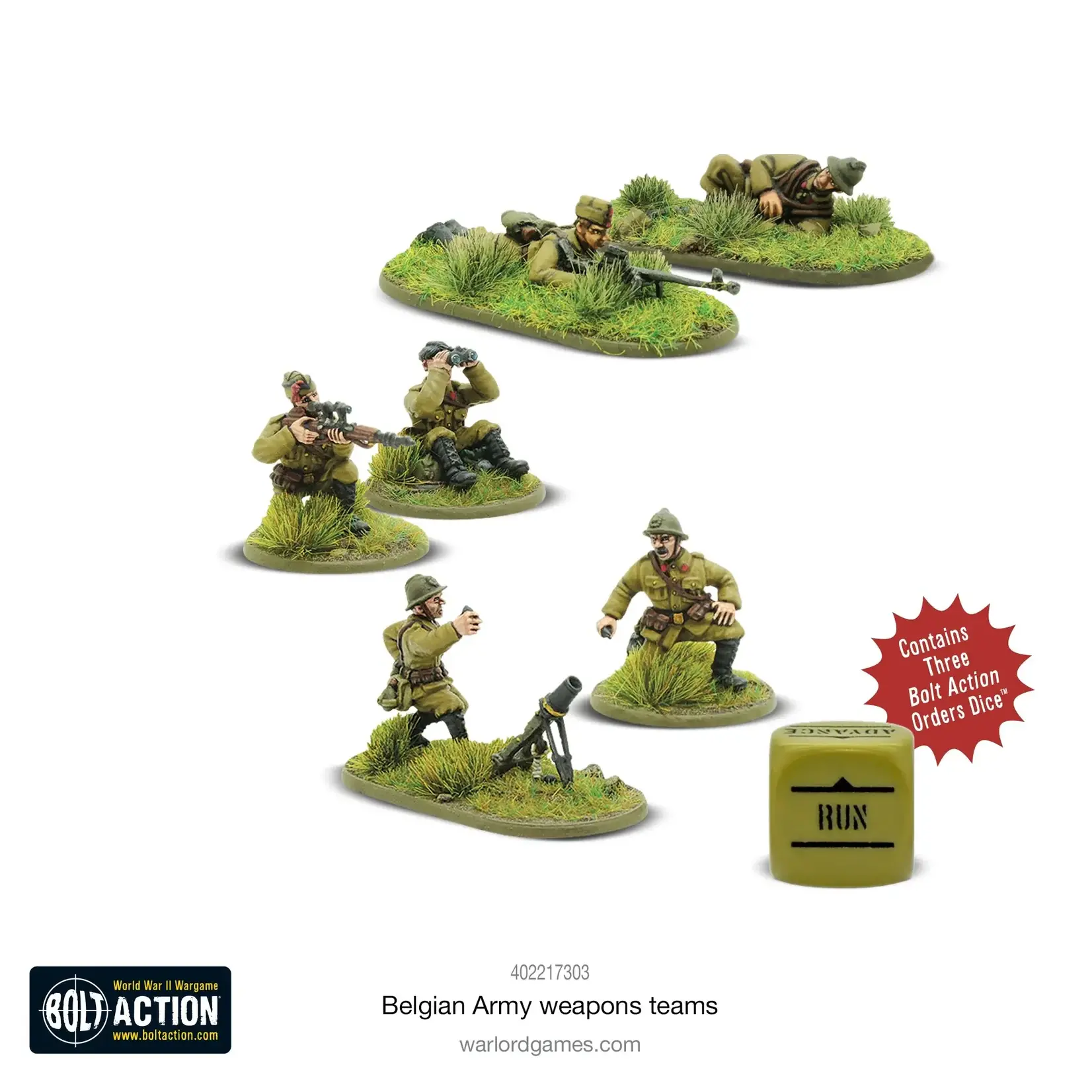 Warlord Games Belgian Army Weapons Teams - Bolt Action