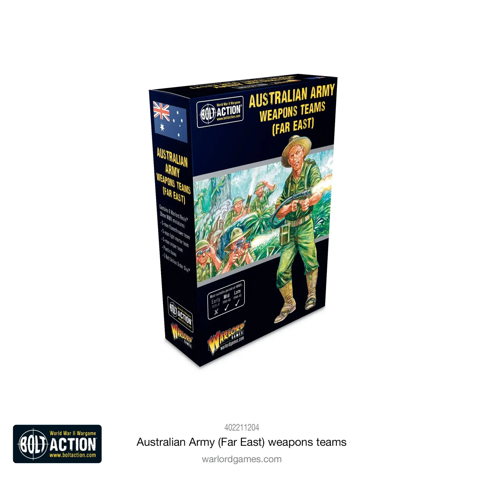 Warlord Games Australian Army Weapons Teams (Far East) - Bolt Action