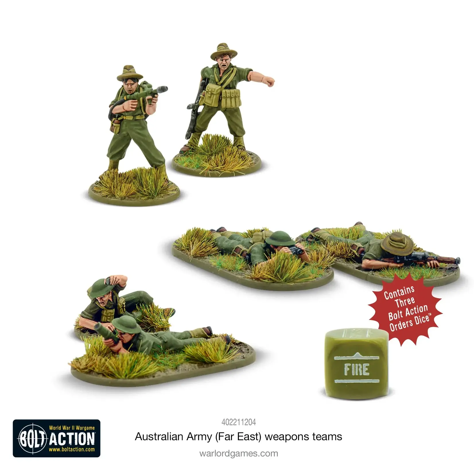 Warlord Games Australian Army Weapons Teams (Far East) - Bolt Action