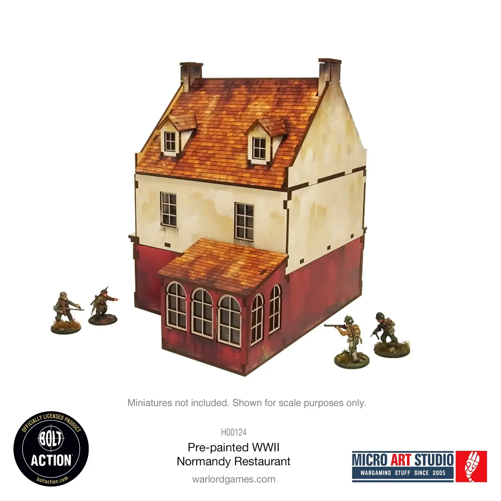 Micro Art Studio Restaurant, pre-painted - WW2 Normandy