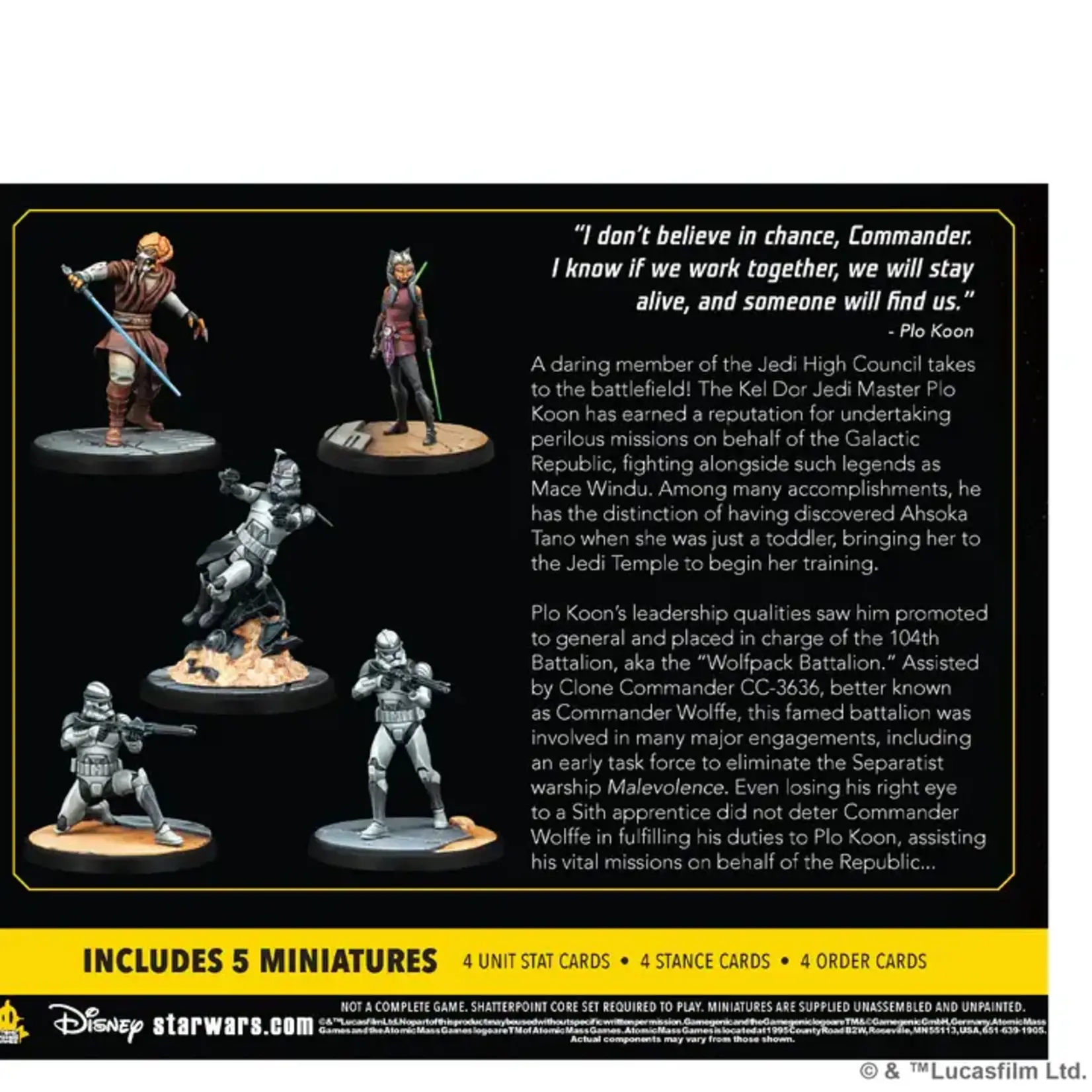 Star Wars: Shatterpoint - Lead By Example: Plo Koon Squad Pack (ML)