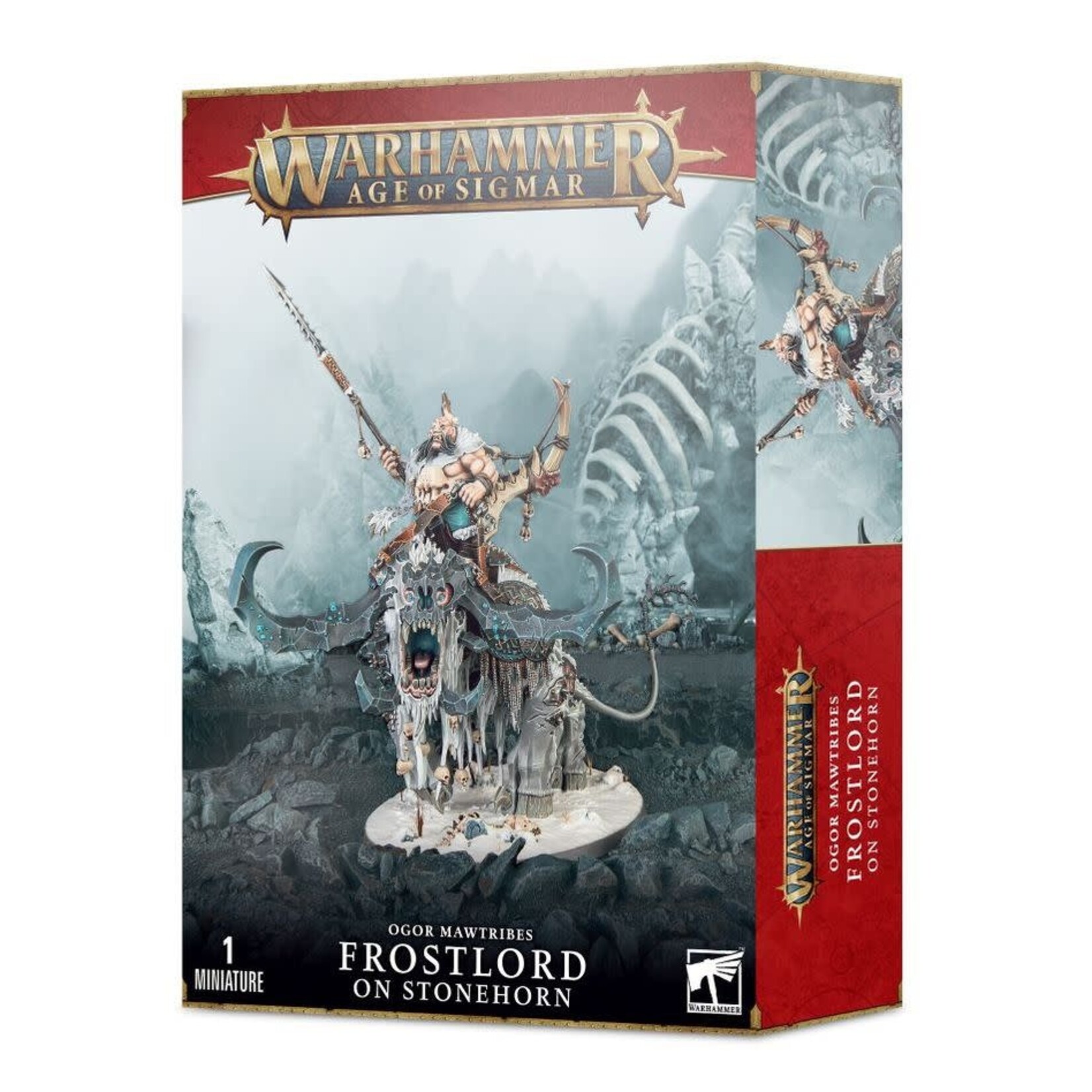 Games Workshop Frostlord on Stonehorn - Beastclaw Raides - Warhammer Age of Sigmar