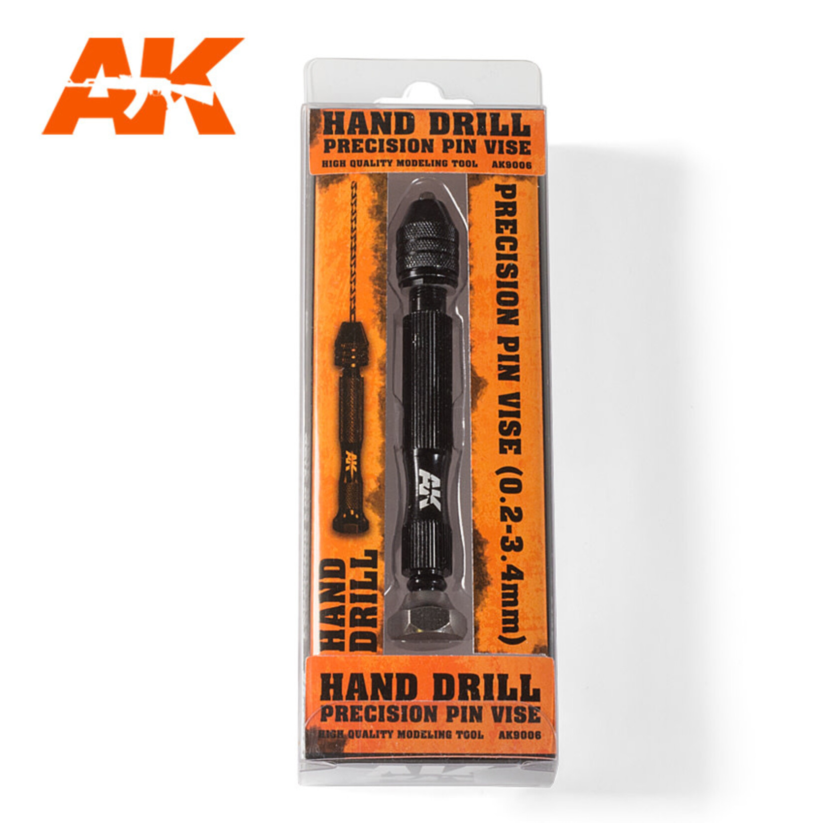 Hand Drill Precision Pin Vise (0.2 - 3.4 mm) - AK Interactive