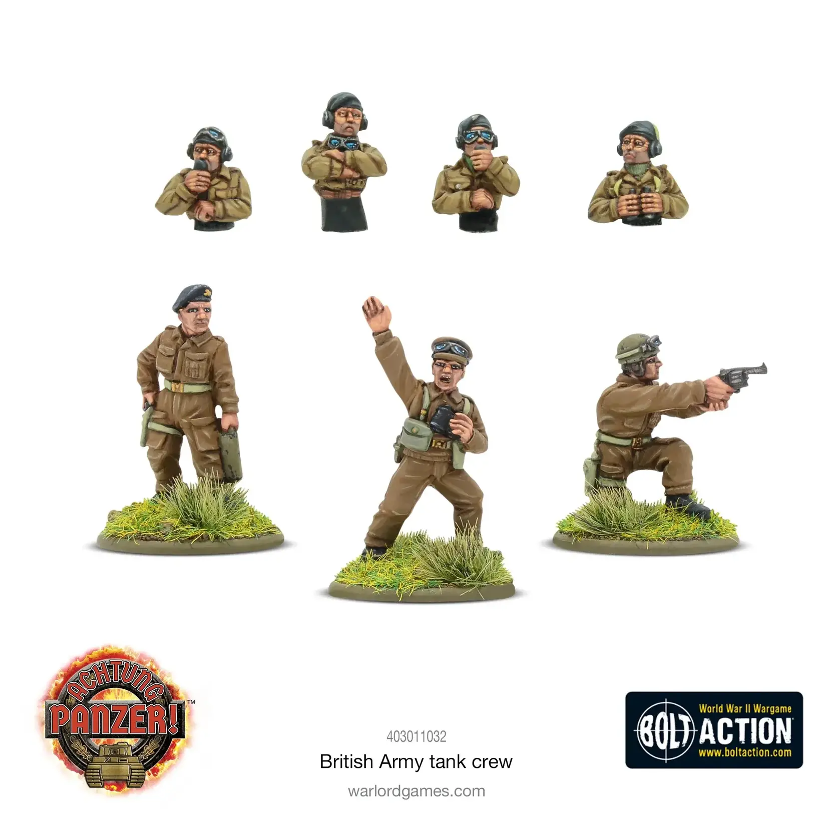 Warlord Games British Army Tank Crew - Achtung Panzer!/Bolt Action