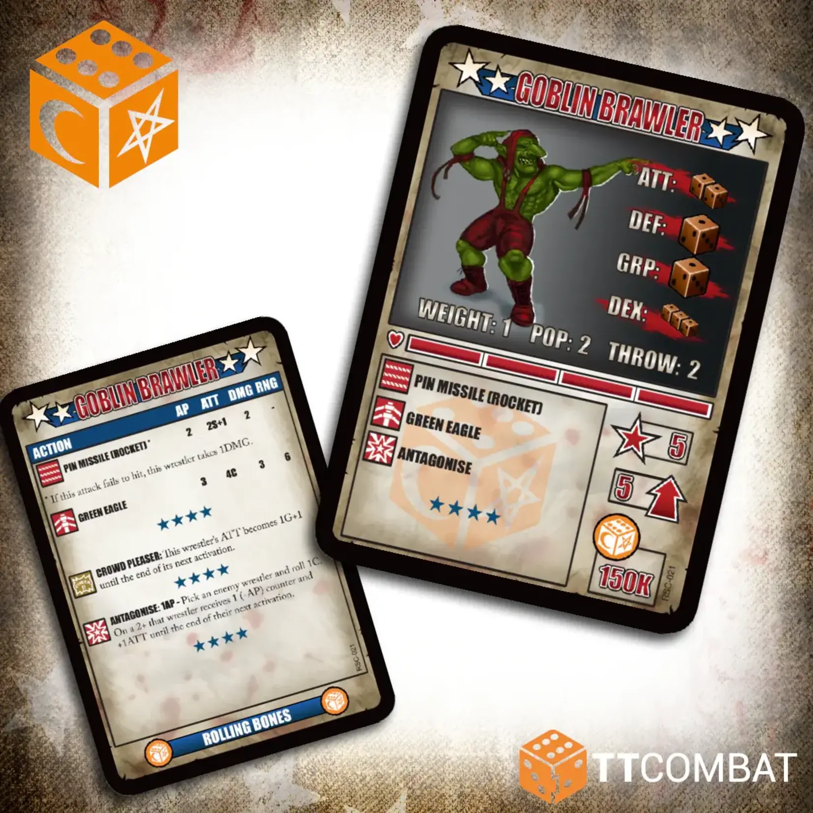 TTCombat The Green Bruisers - Rolling Bones - Rumbleslam