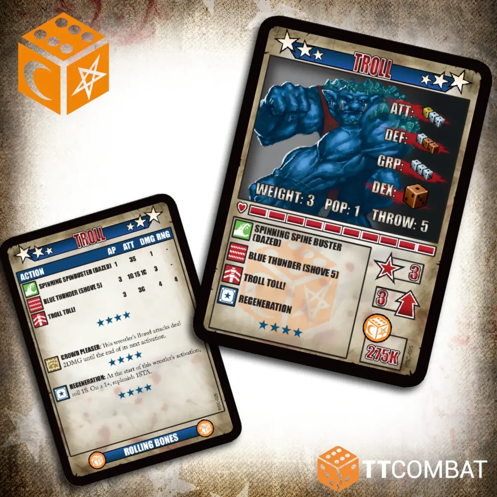 TTCombat The Green Bruisers - Rolling Bones - Rumbleslam