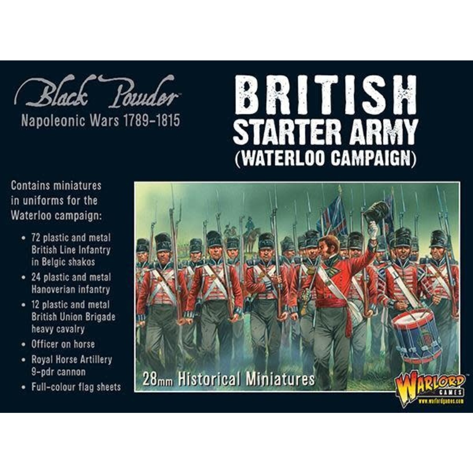 Warlord Games British Starter Army (Waterloo Campaign) - Black Powder