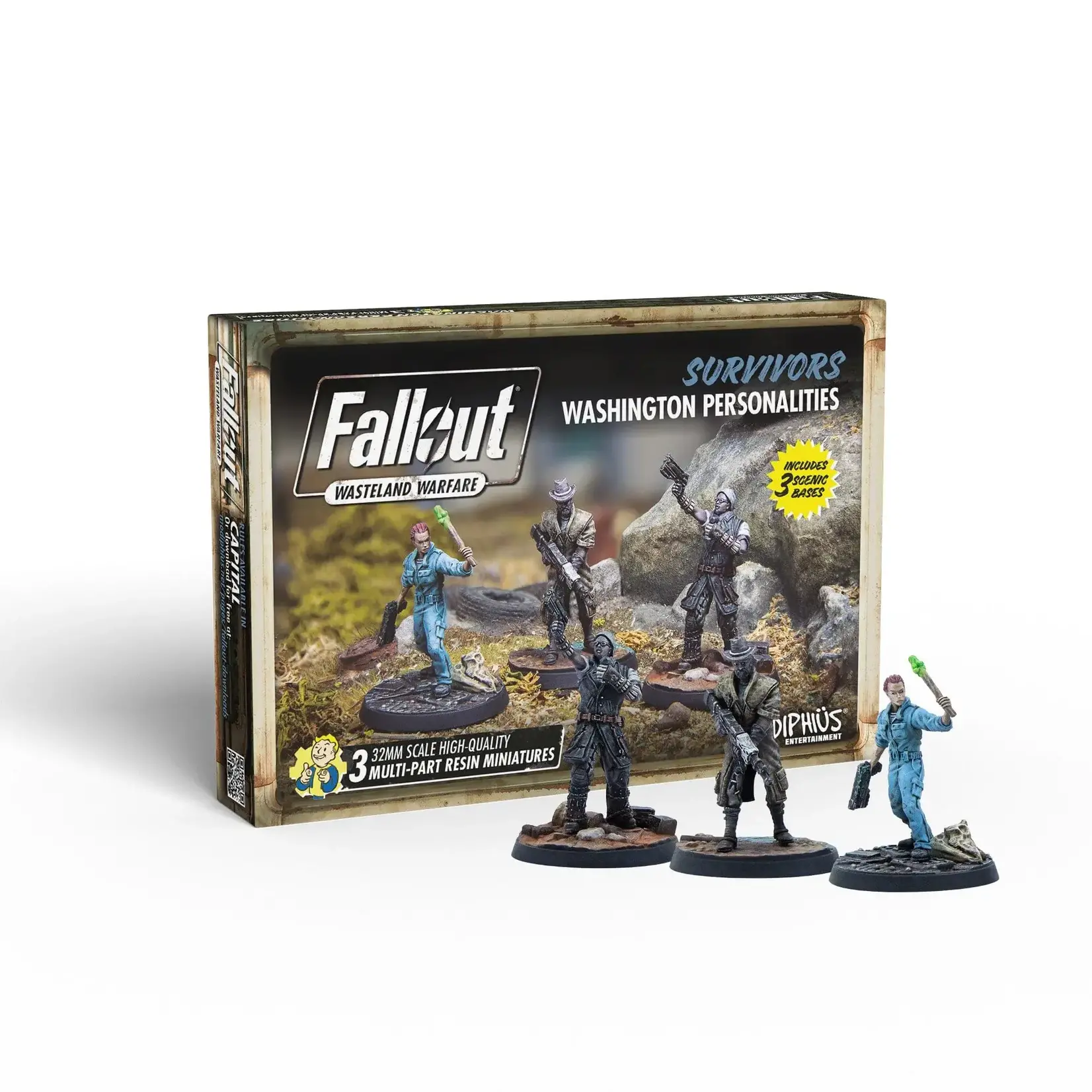 Modiphius Washington Personalities - Survivors - Fallout: Wasteland Warfare