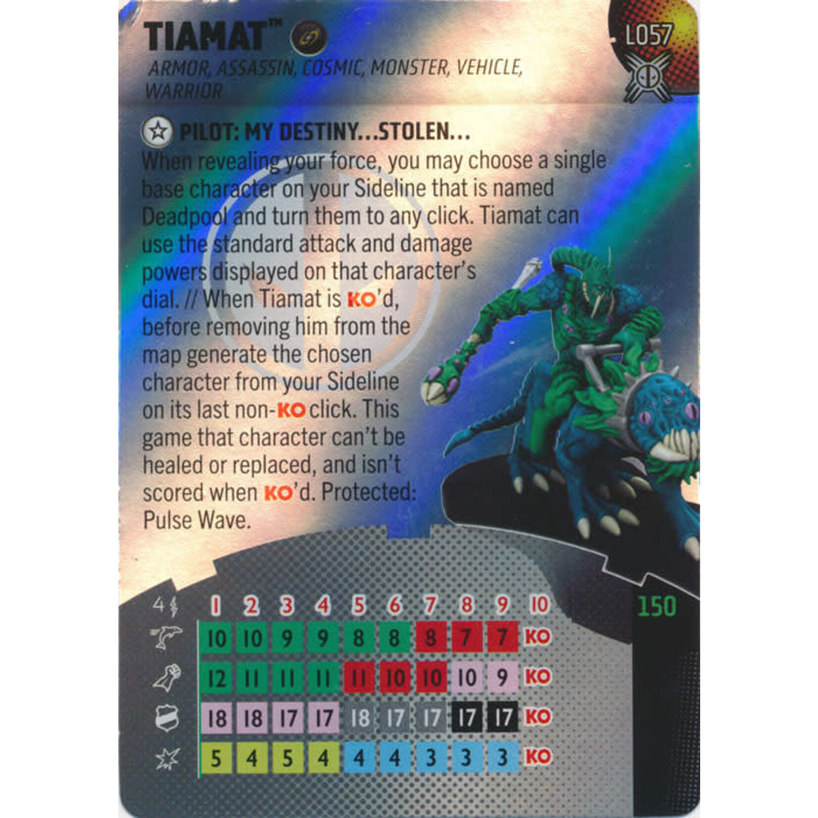 WizKids dwxL057 Tiamat Legacy Card