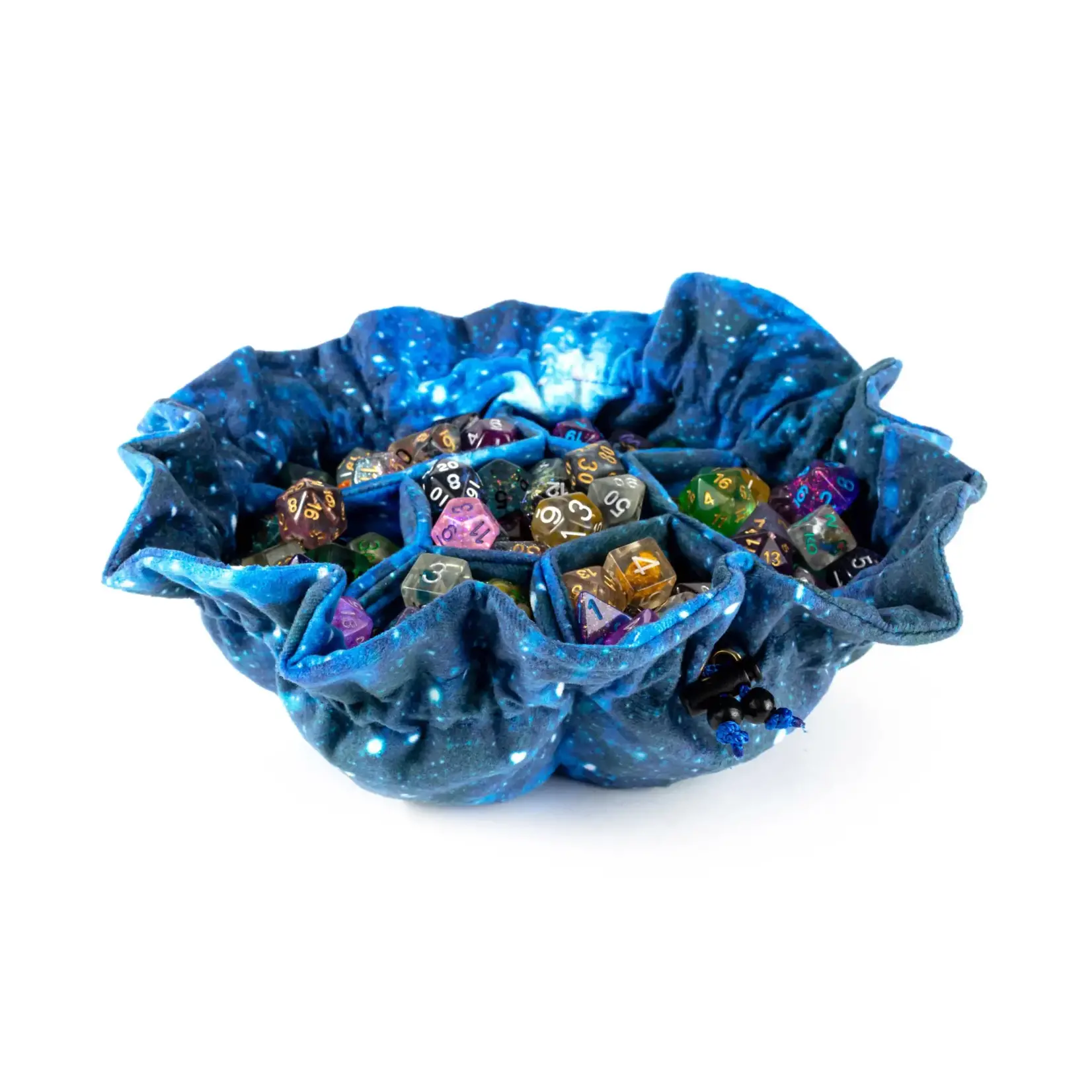 FanRoll Galaxy Velvet Dice Bag with Pockets - Fanroll