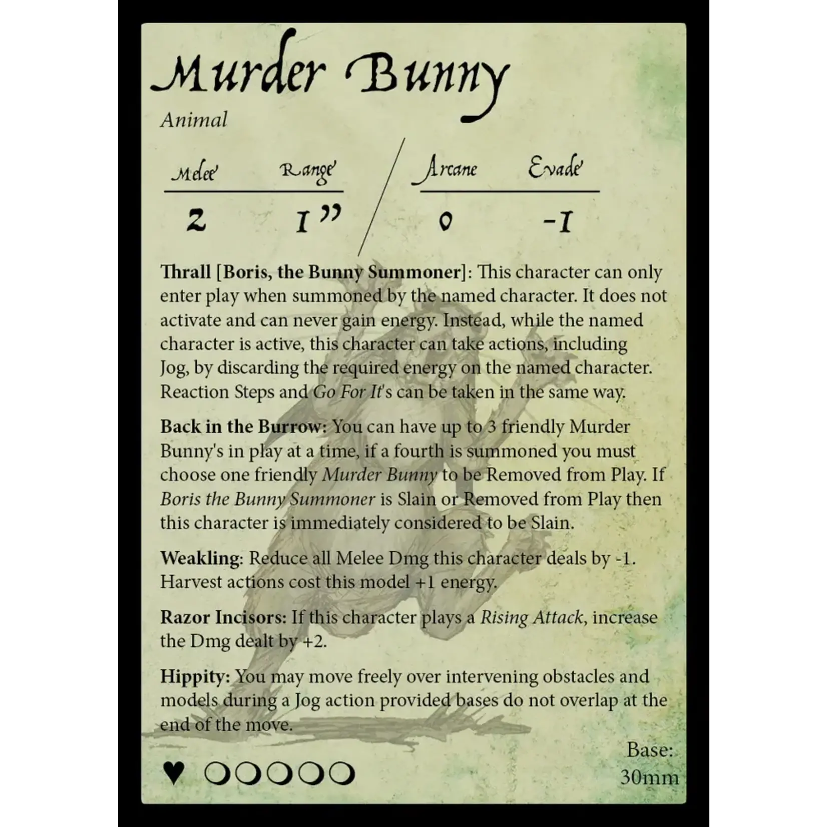 Goblin King Games Boris the Bunny Summoner - Moonstone
