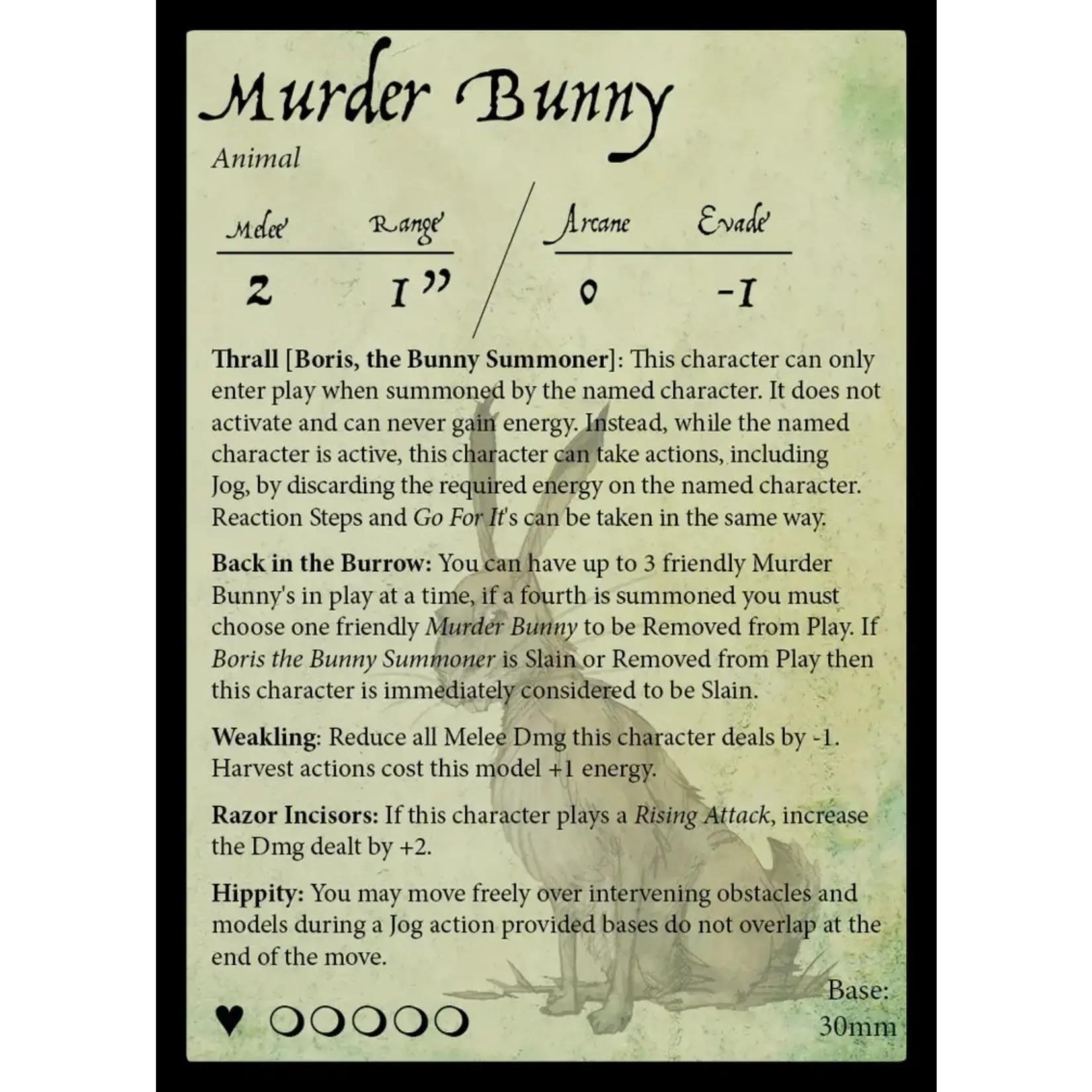 Goblin King Games Boris the Bunny Summoner - Moonstone