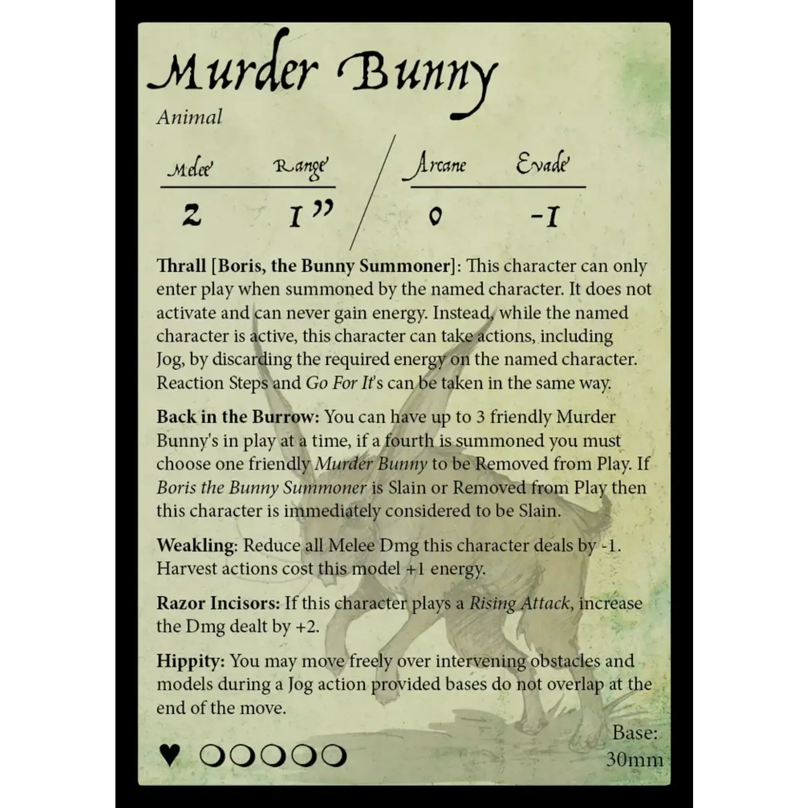 Goblin King Games Boris the Bunny Summoner - Moonstone