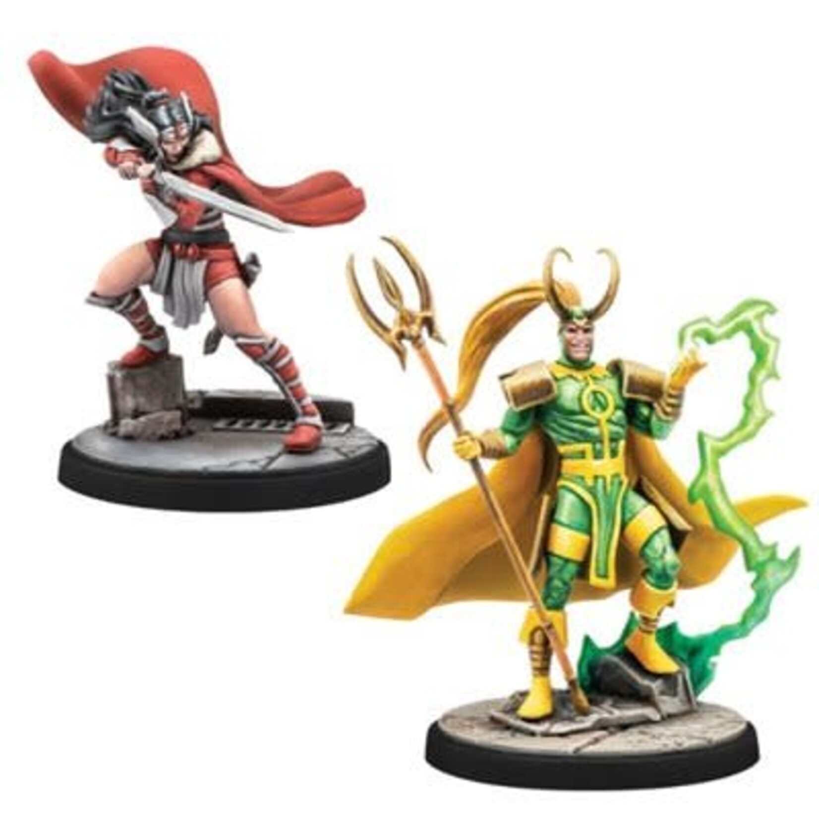 Mighty Thor, Lady Sif, Hero of MIdgard & Loki, Prince of Lies - Marvel: Crisis Procotol (ML)