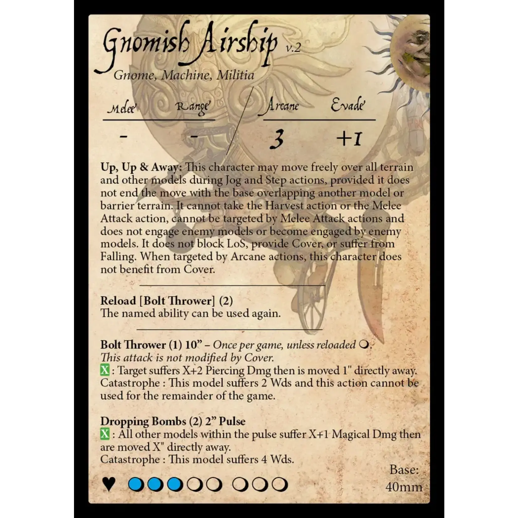 Goblin King Games Gnomish Airship - Commonwealth - Moonstone