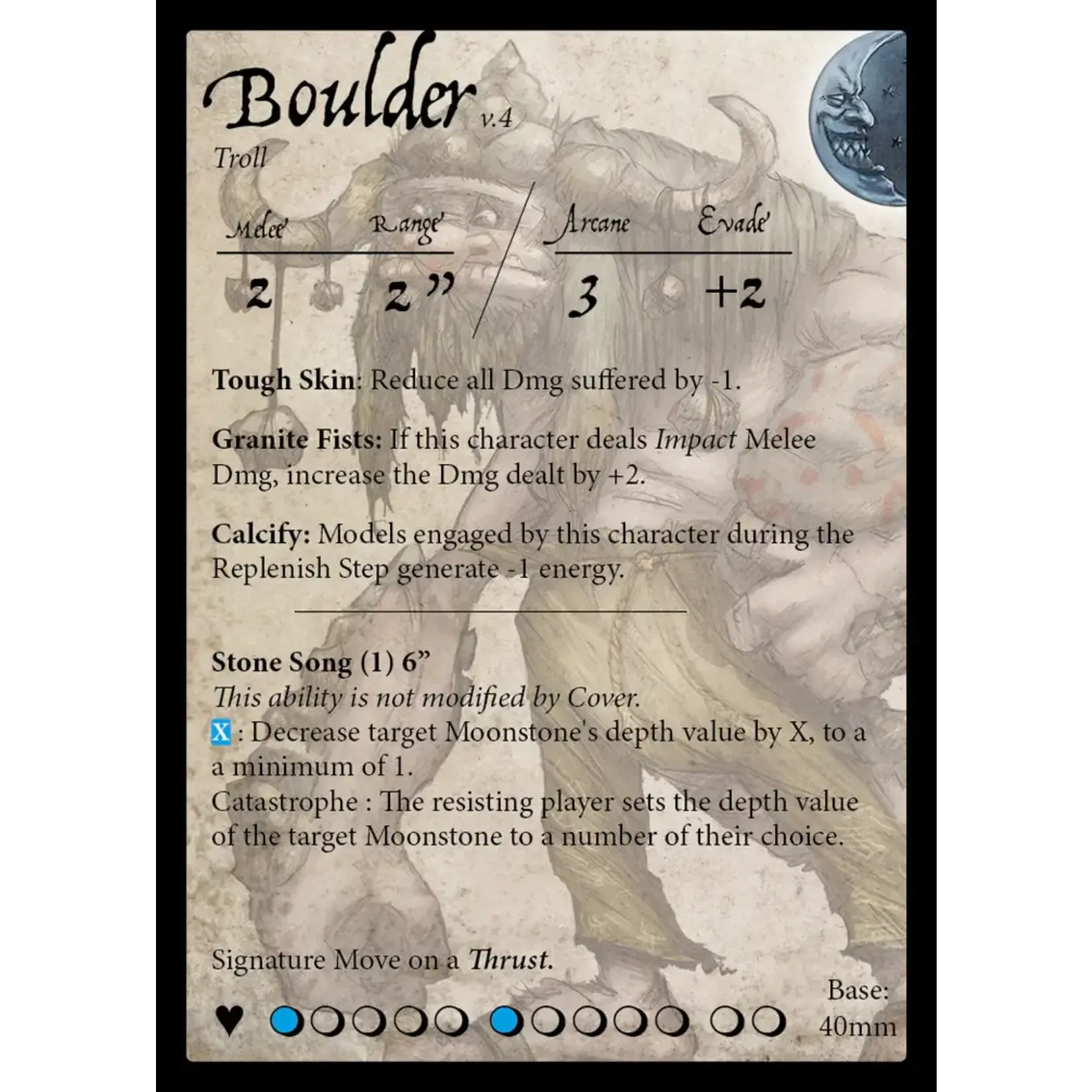 Goblin King Games Boulder the Troll - Dominion - Moonstone