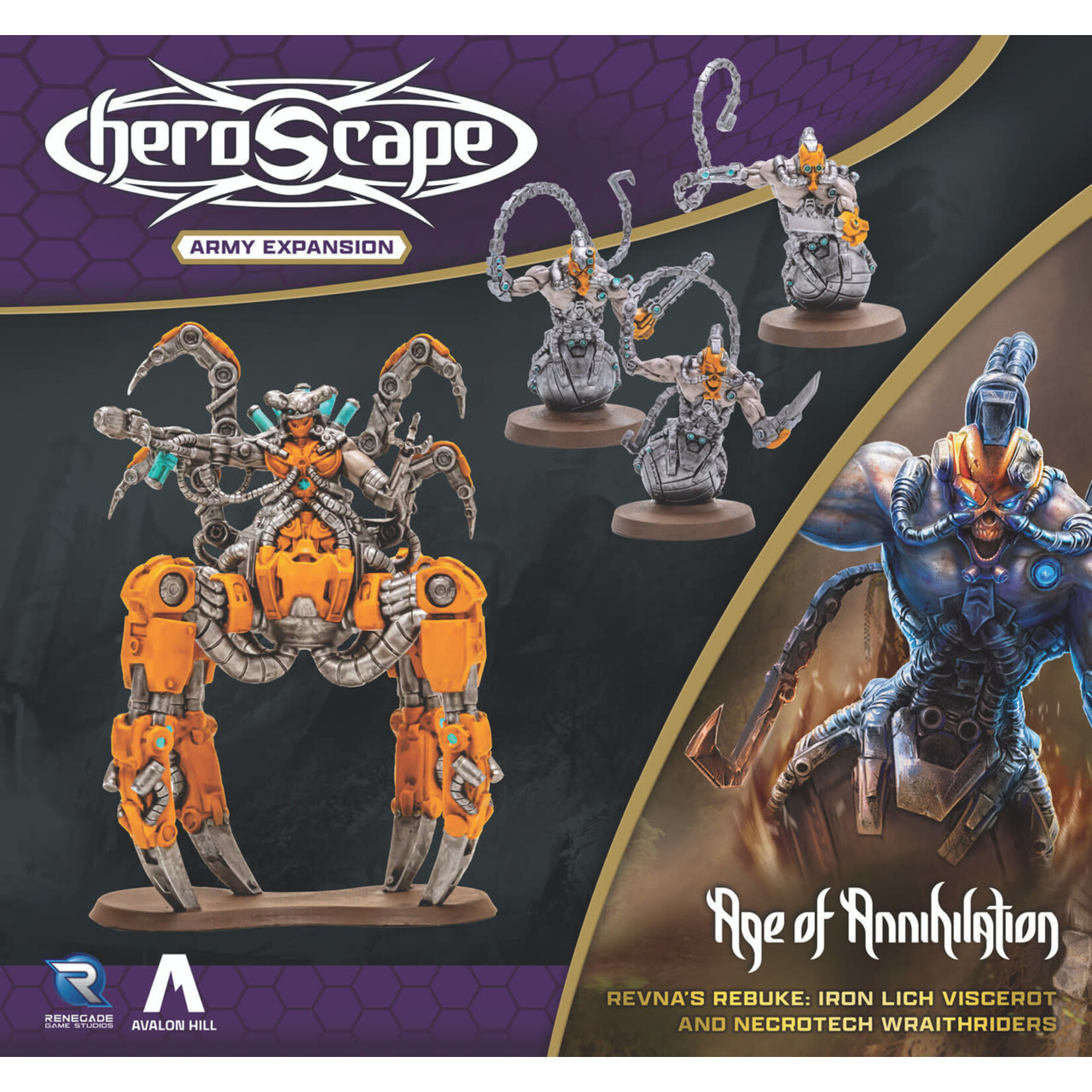 Revna's Rebuke: Iron Lich Viscerot and Necrotech Wraithriders - Heroscape Army Expansion