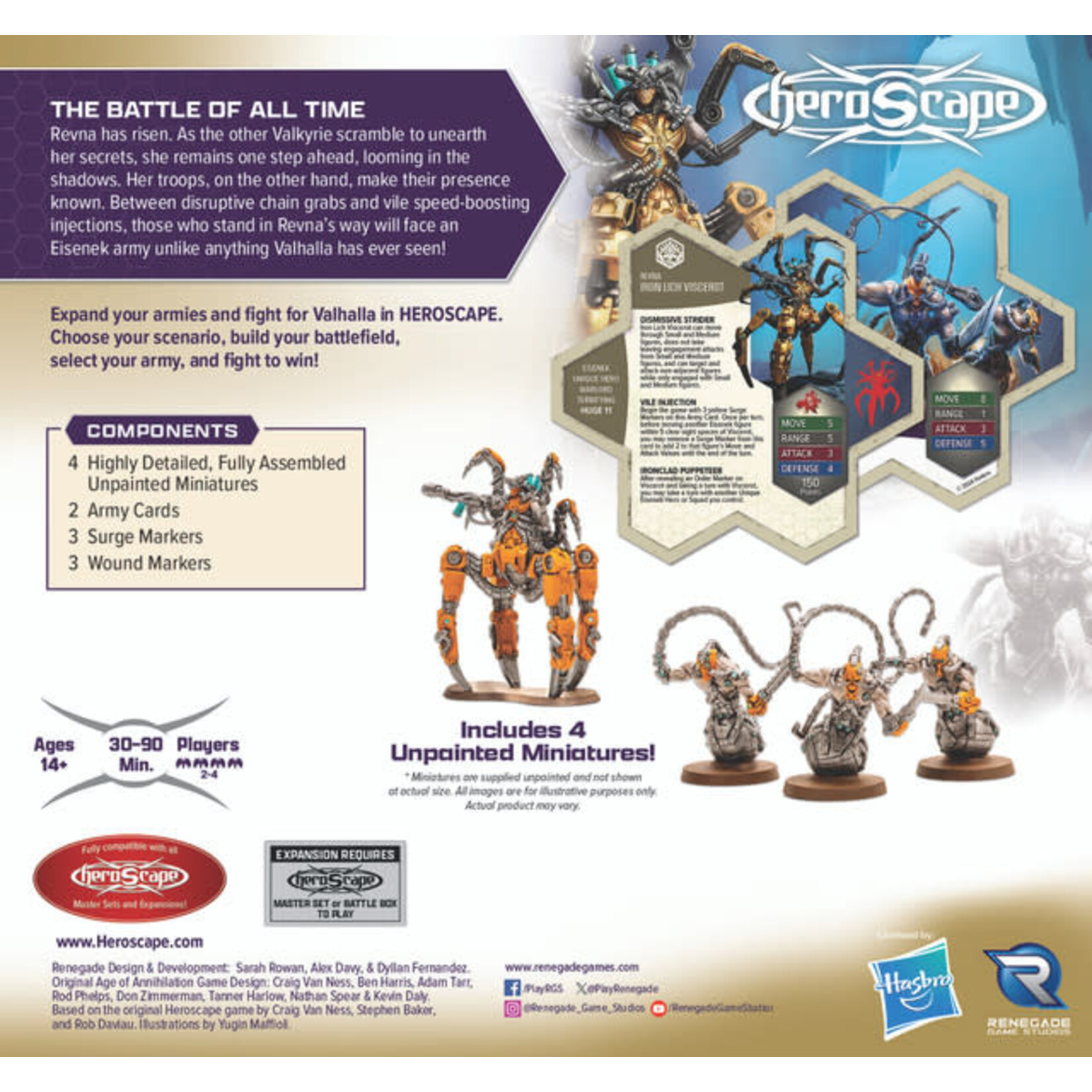 Revna's Rebuke: Iron Lich Viscerot and Necrotech Wraithriders - Heroscape Army Expansion