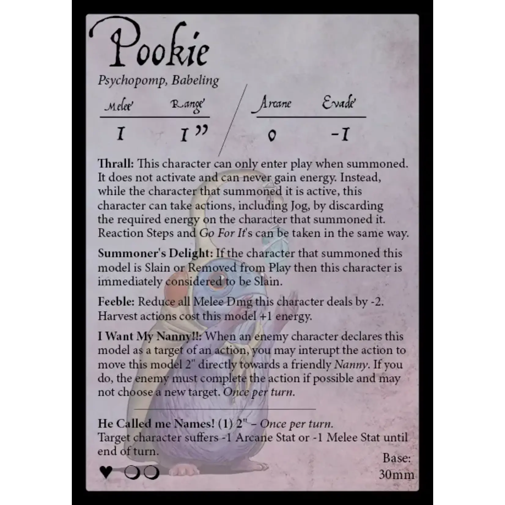 Goblin King Games Nanny - Shades of Moonreach - Moonstone