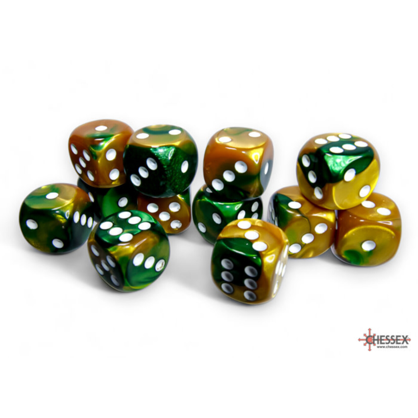 GEMINI 12D6 GOLD-GREEN/WHITE 16MM
