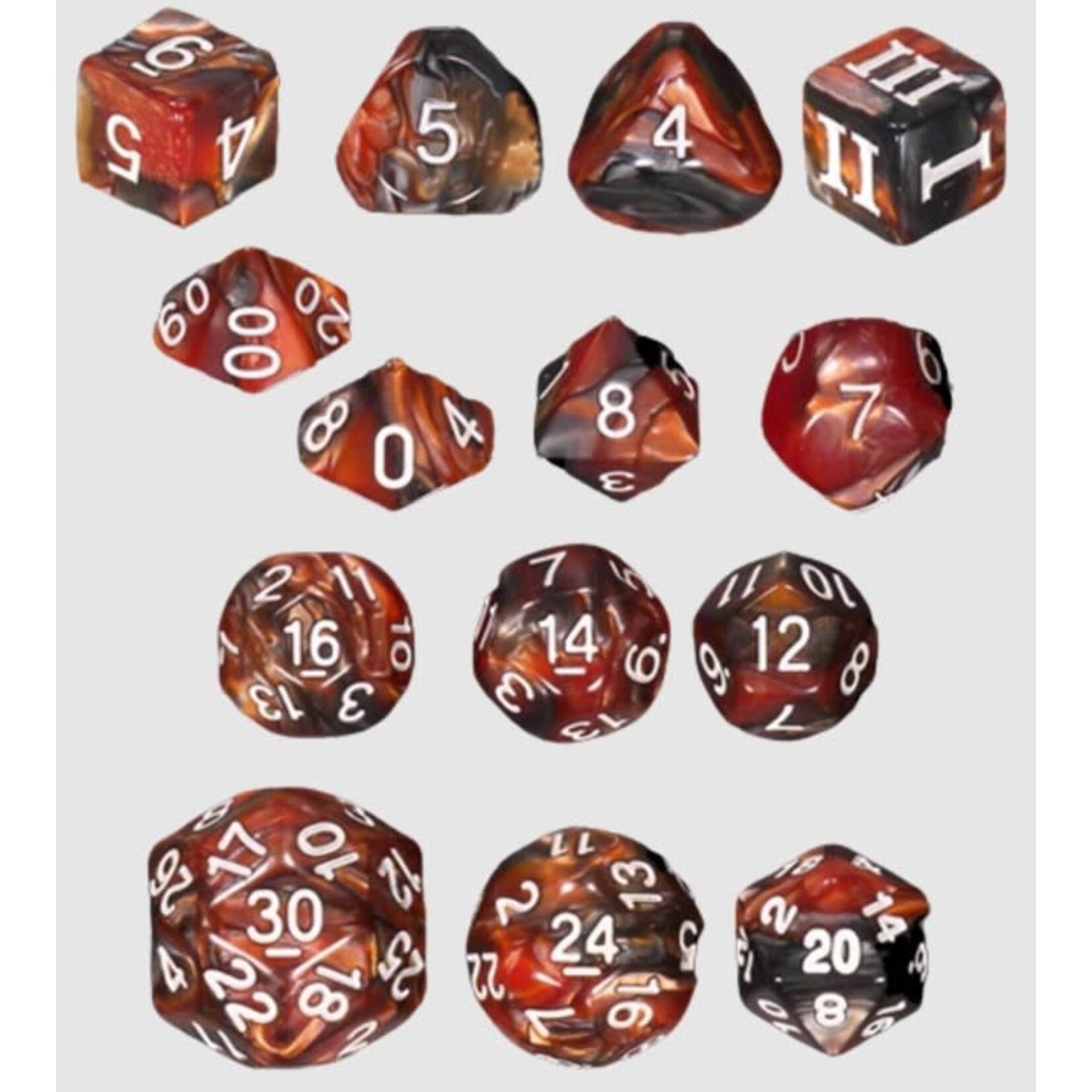 Impact Miniatures Mage Bullets Unleashed Arcana Dice 14 Dice Set for DCC RPG