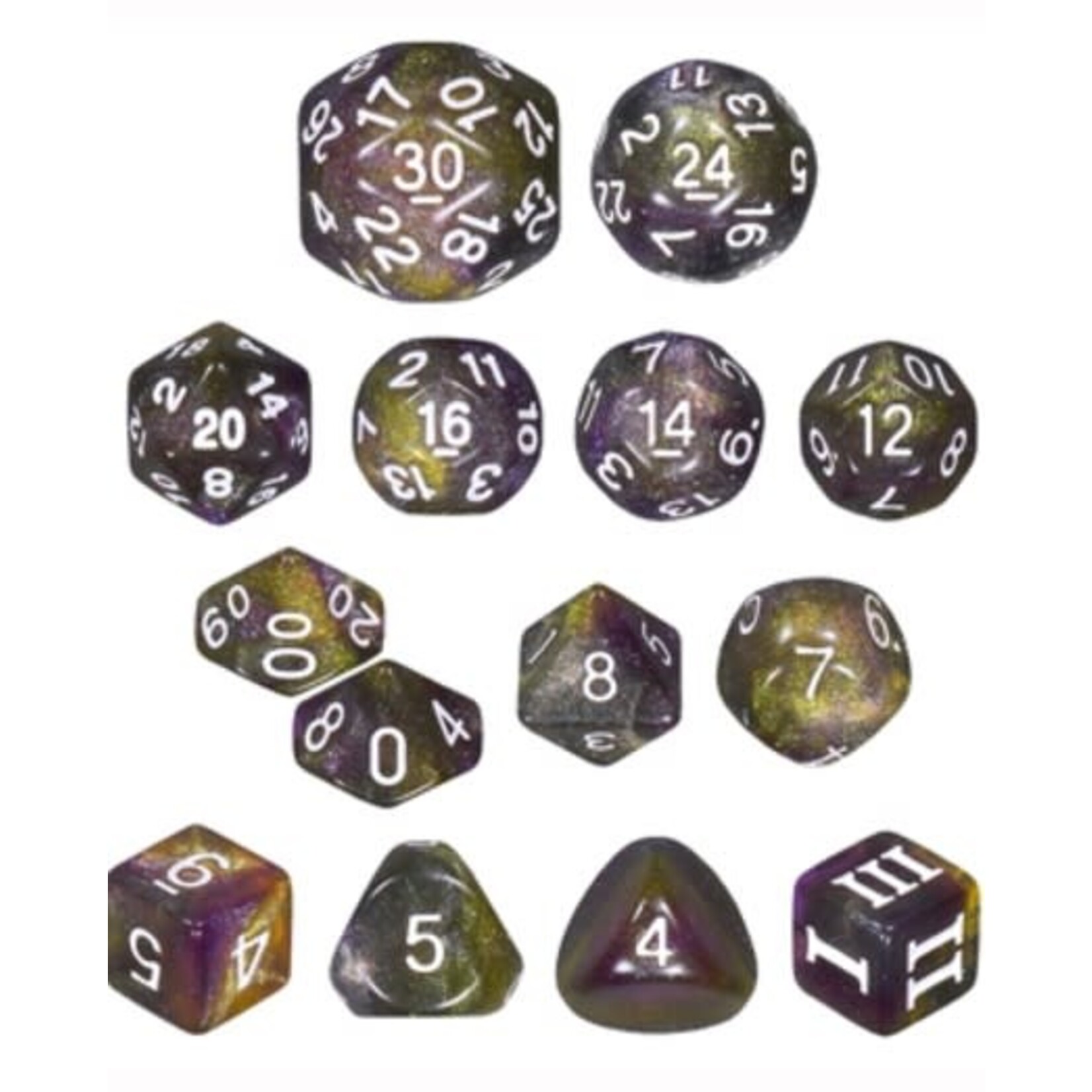 Impact Miniatures Mind Spike Unleashed Arcana Dice 14 Dice Set for DCC RPG