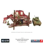 Micro Art Studio Pre-Painted WW2 Normandy Ruined Large House 2