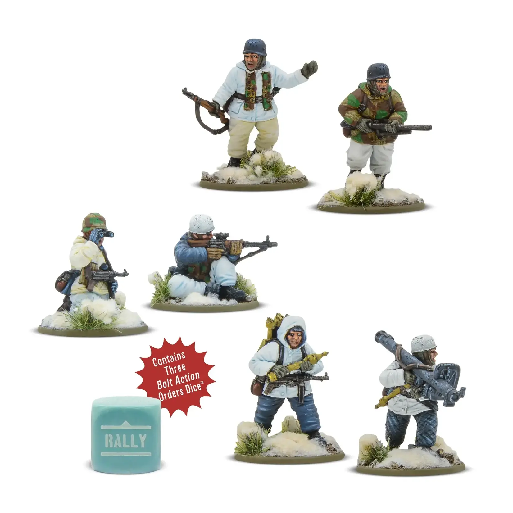 Warlord Games Winter Fallschirmjäger Weapons Teams - Bolt Action