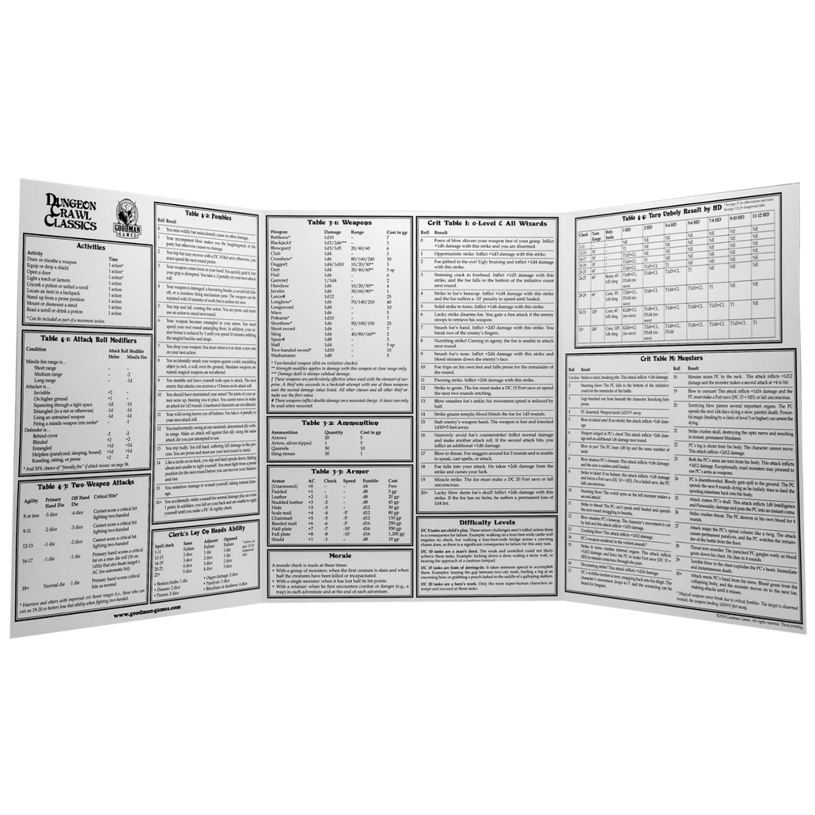 Goodman Games Dungeon Crawl Classics Judge's Screen (ENG)