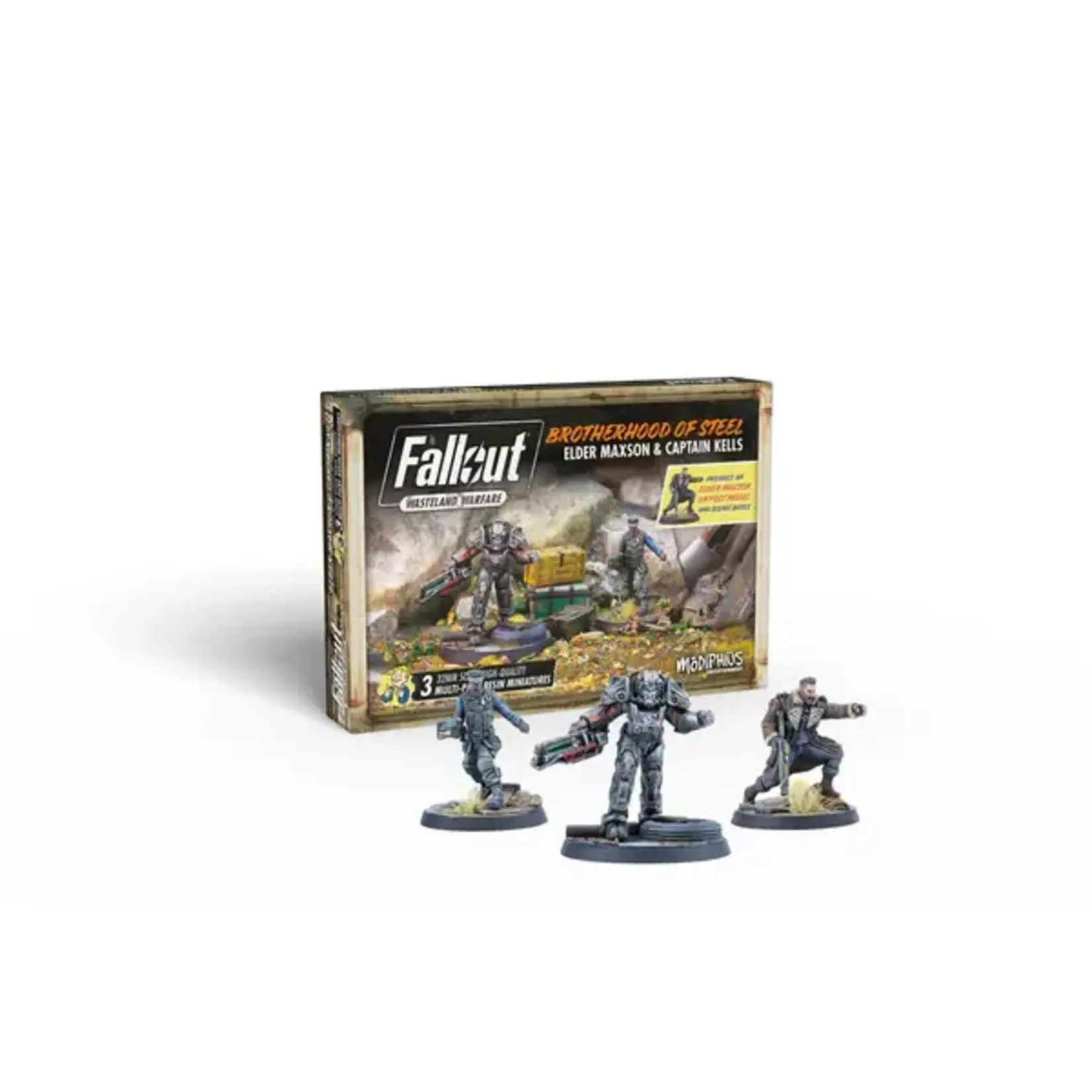 Modiphius Elder Maxson and Captain Kells - Brotherhood of Steel - Fallout: Wasteland Warfare