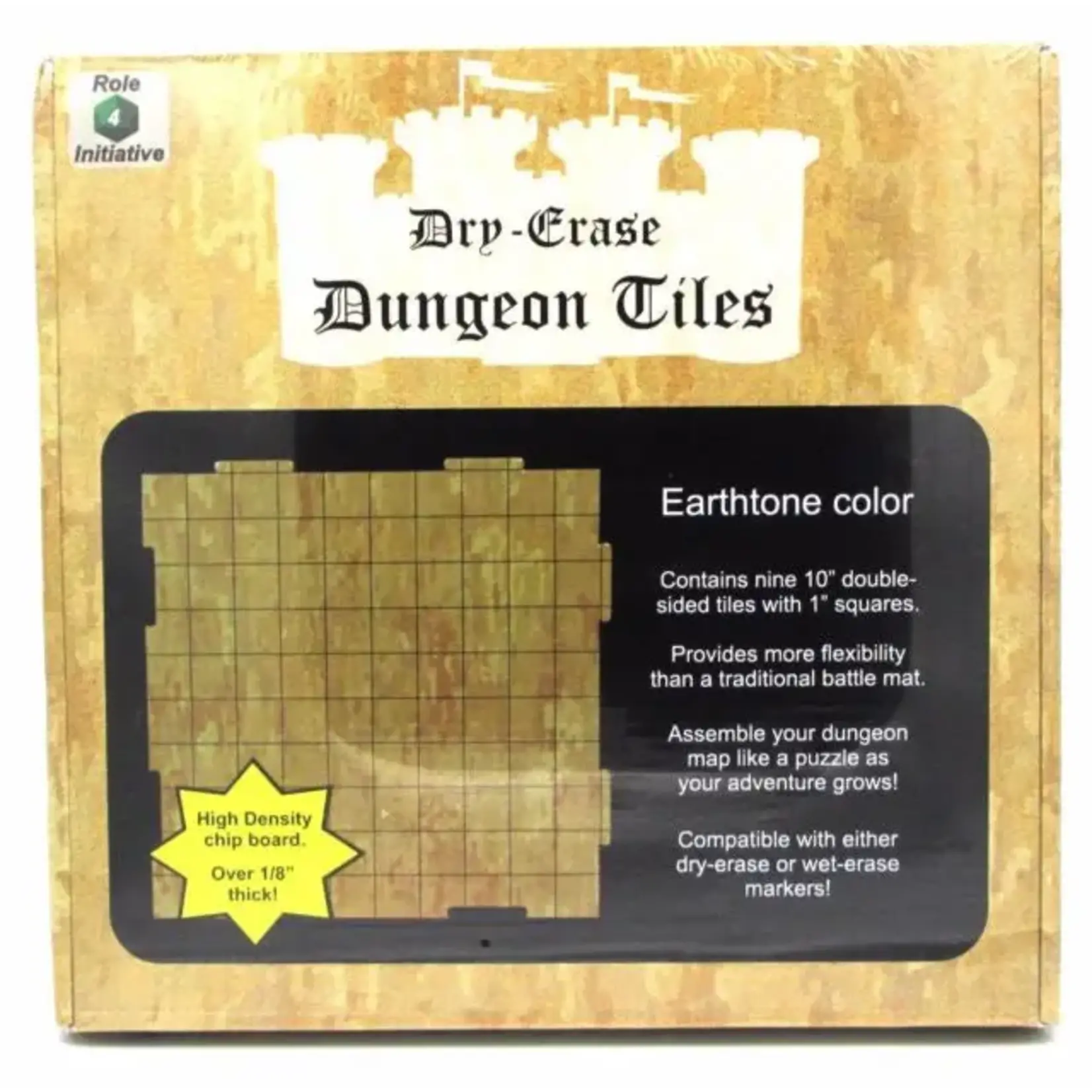 Dry-Erase Dungeon Tiles 10" Square Earthtone