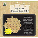 Dry-Erase Hexagon Game Tiles  6" Earthtone