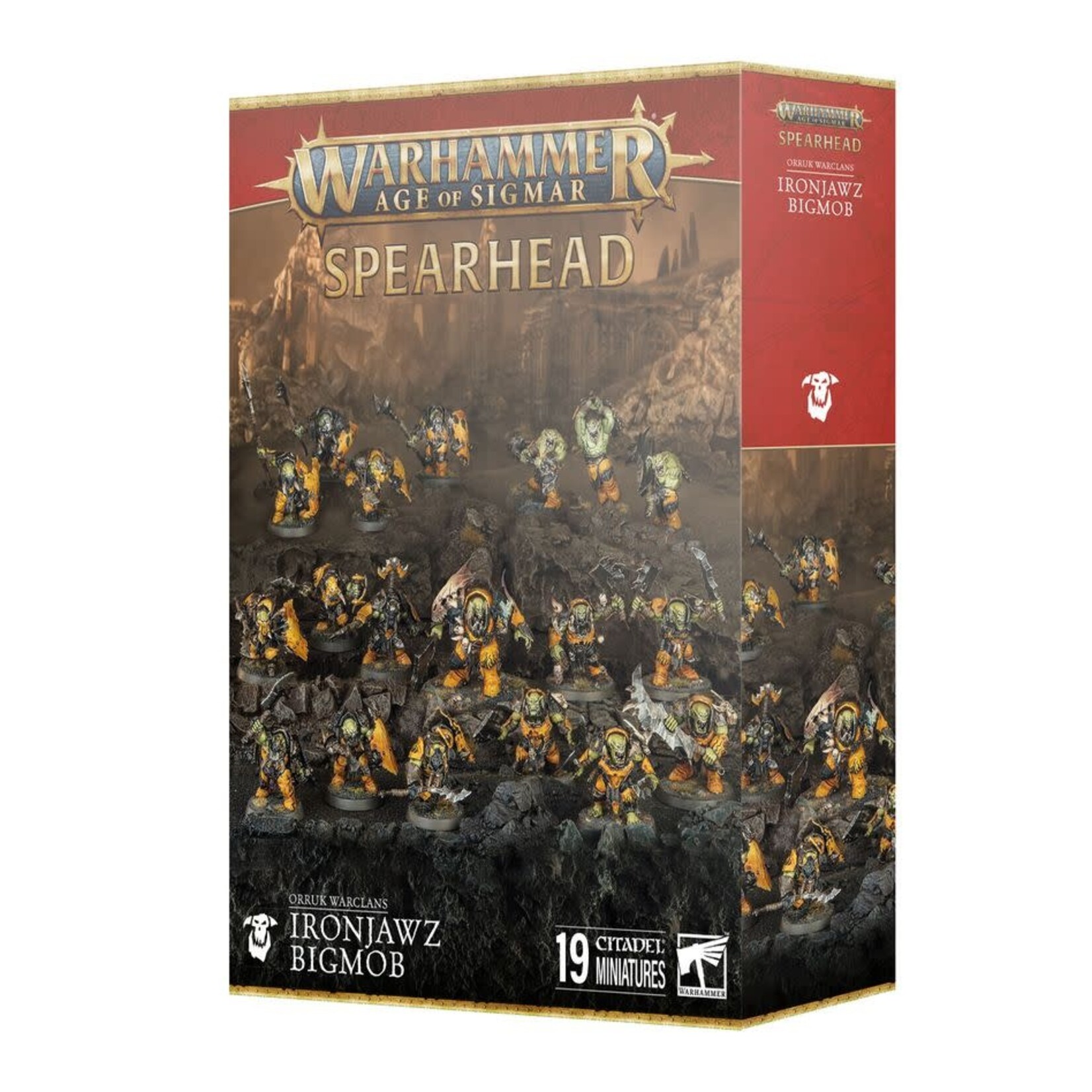 Games Workshop Spearhead: Ironjawz Bigmob - Orruk Warclans - Warhammer Age of Sigmar