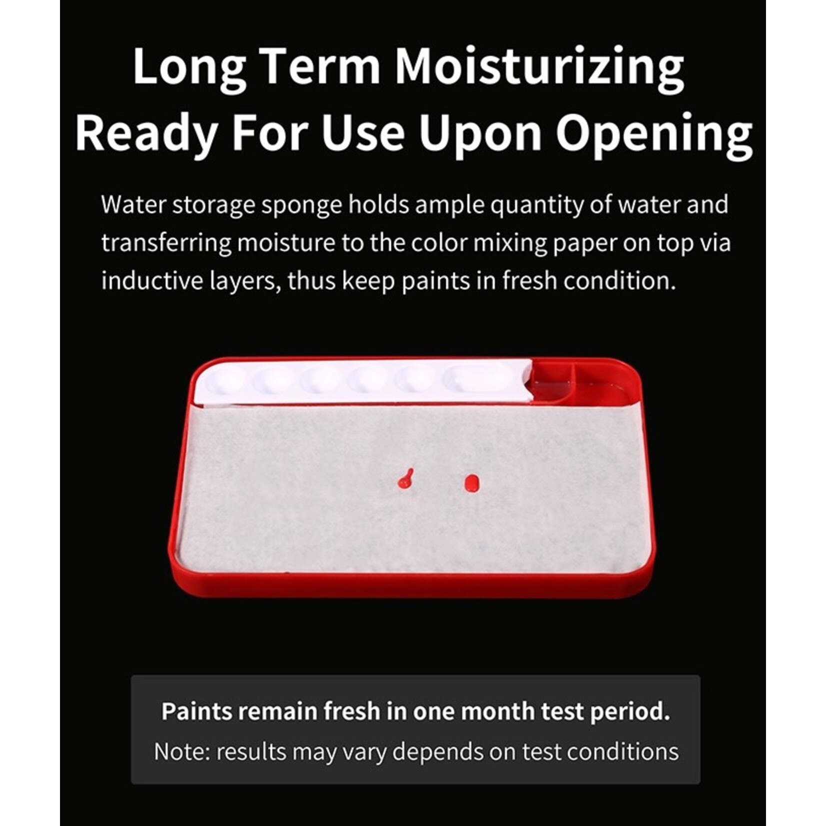 Moisturizing Color Mixing Box for Acrylic Paints (wet palette)