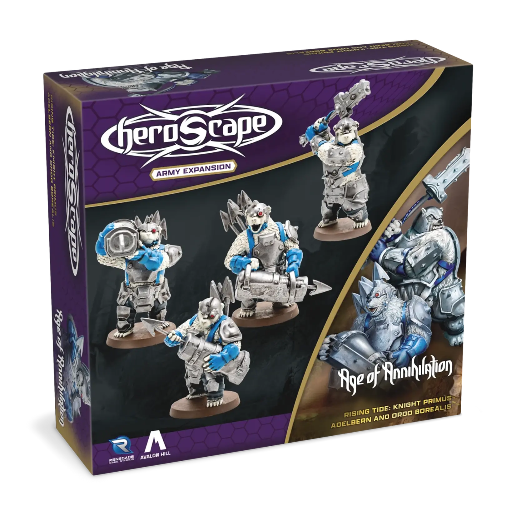 Knight Primus Adelbern and Droo Borealis - Rising Tide - Heroscape: Age of Annihilation Army Expansion (ENG)