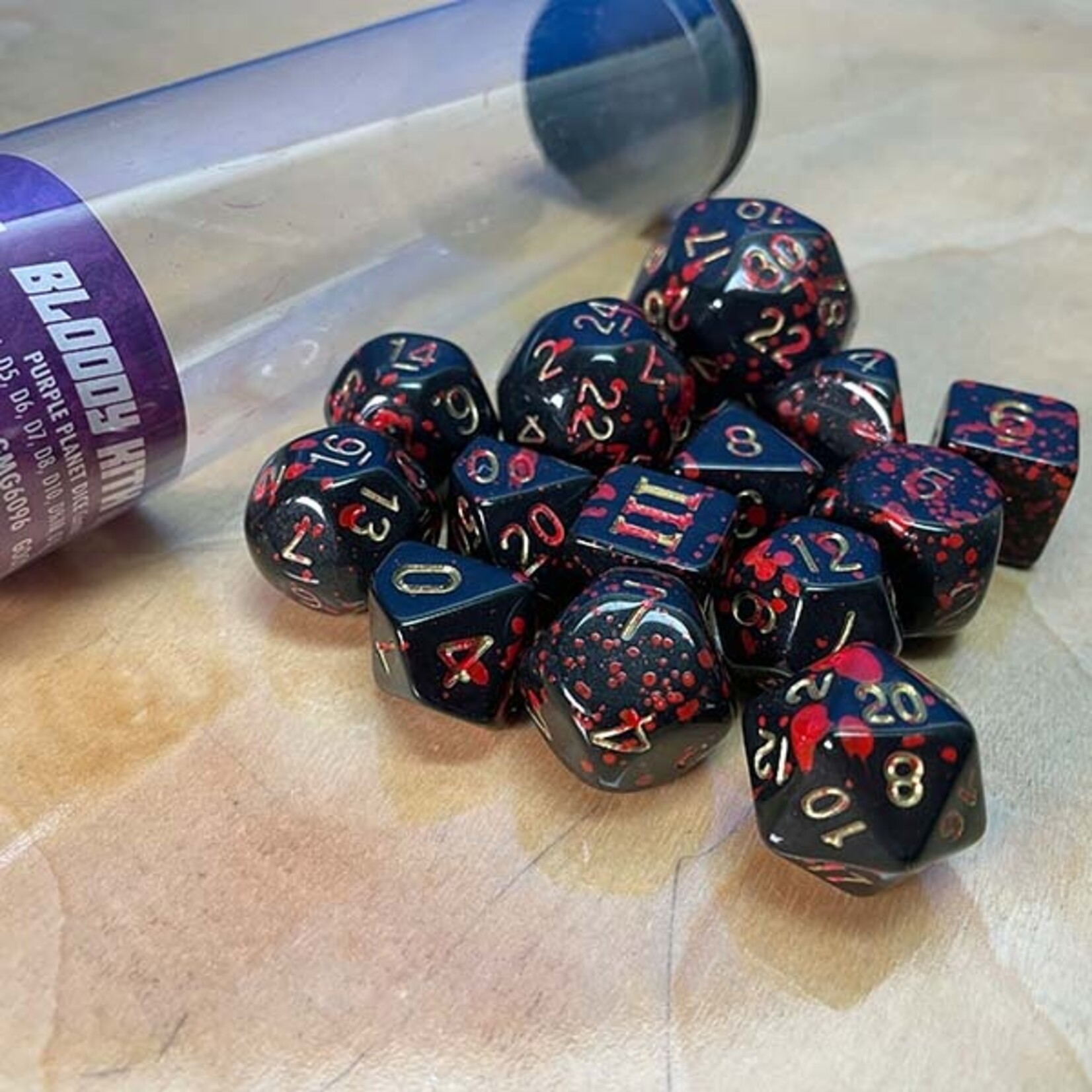 Goodman Games Bloody Kith Horde 14-dice set for Dungeon Crawl Classics (DCC)