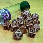 Goodman Games Wyrdling Sunbleached Bone 14-dice set for Dungeon Crawl Classics (DCC)