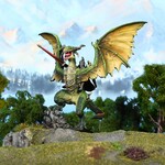 Mantic Elf Lord on Drakon - Elves - Kings of War