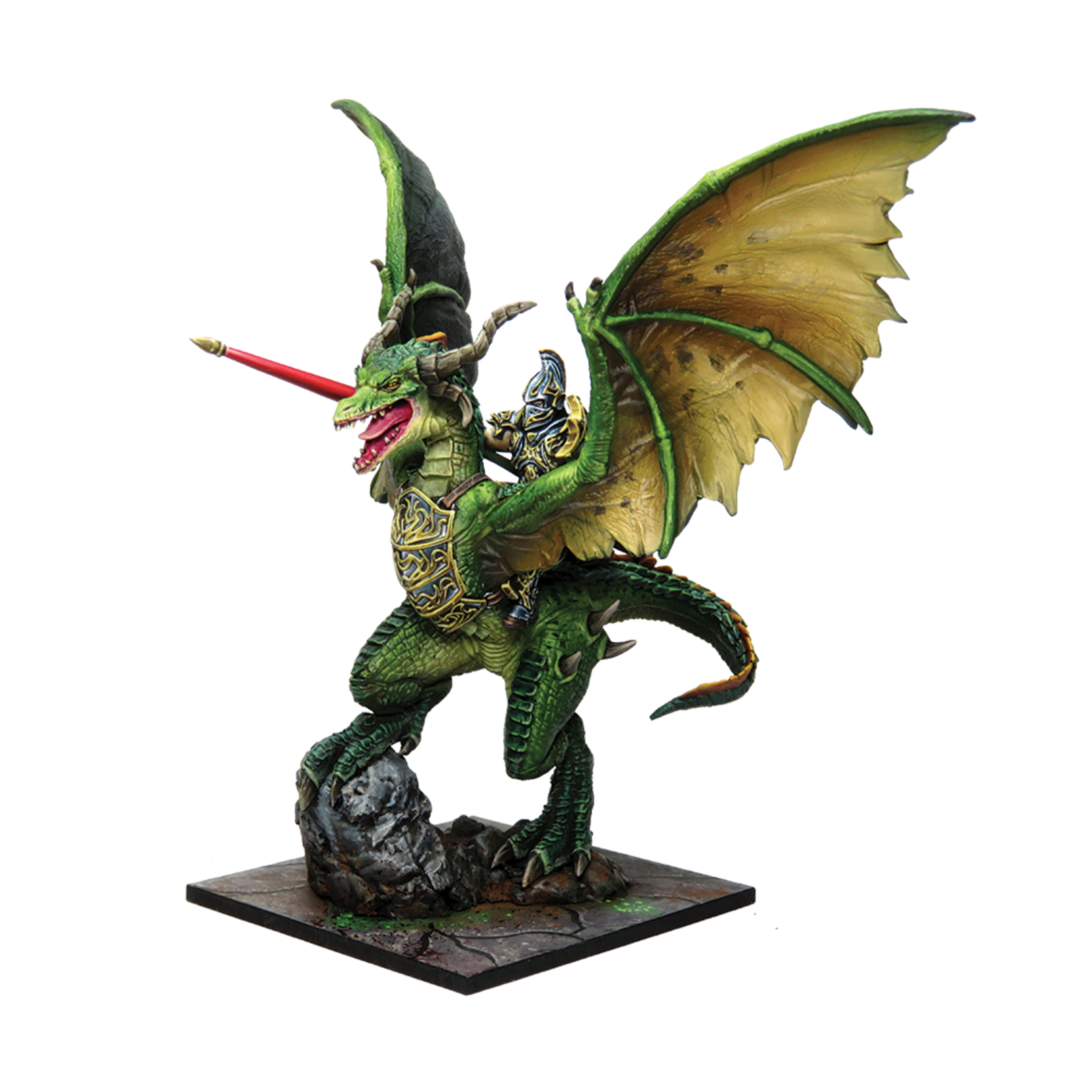 Mantic Elf Lord on Drakon - Elves - Kings of War